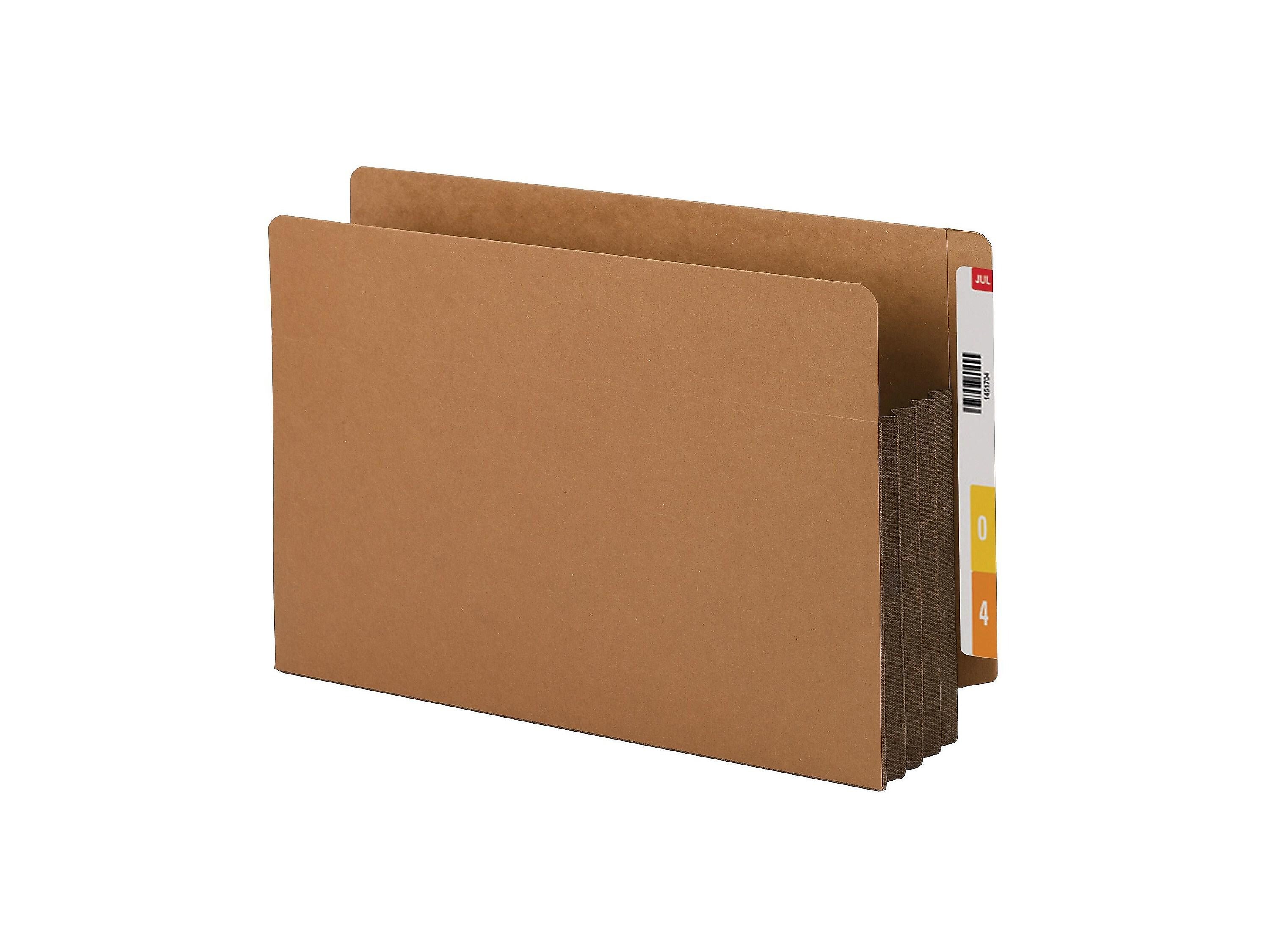 Smead Extra Wide Paper Stock File Pocket, 3.5