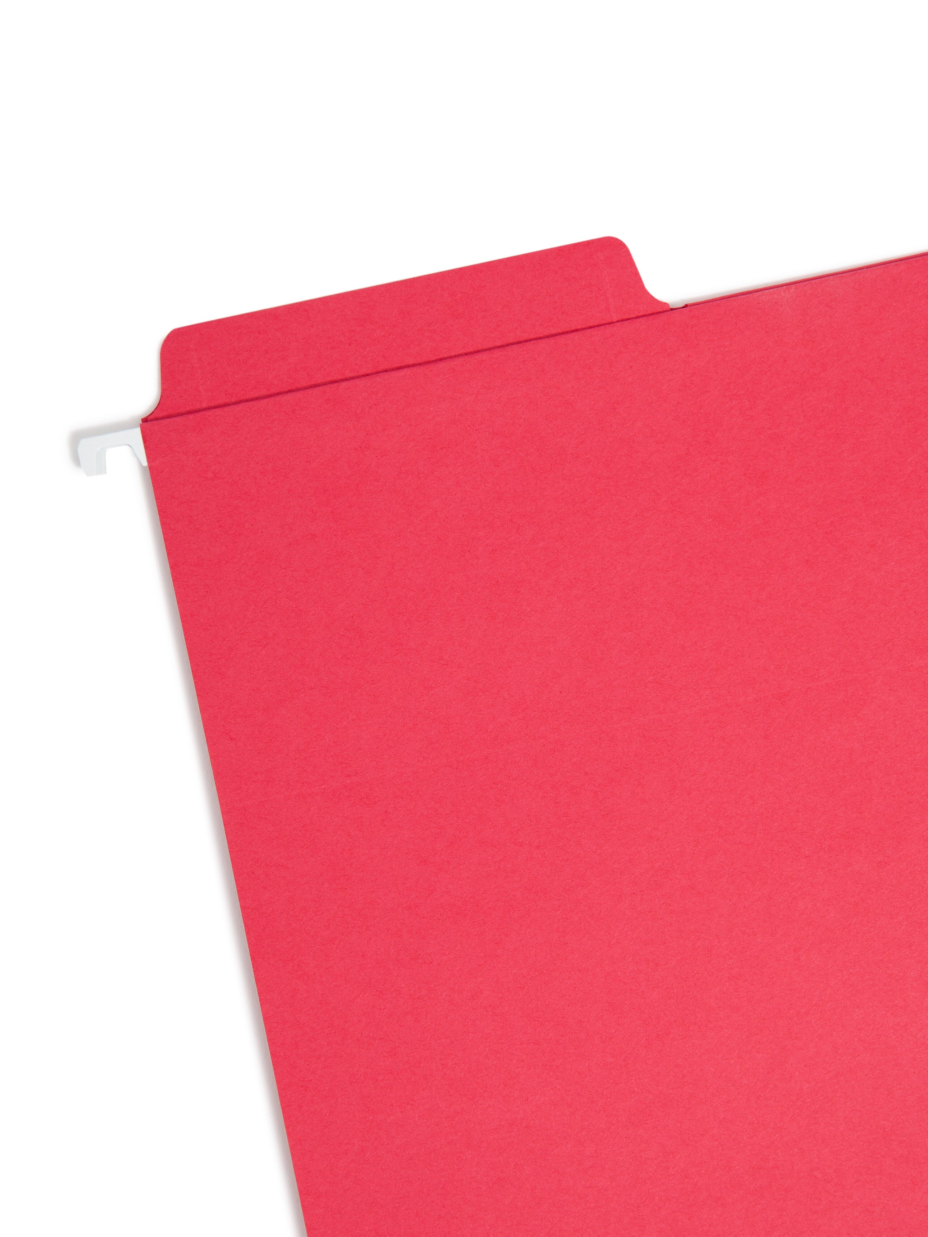 Smead FasTab® Hanging File Folders, 1/3 Cut, Letter Size, Multicolor, 18/Box