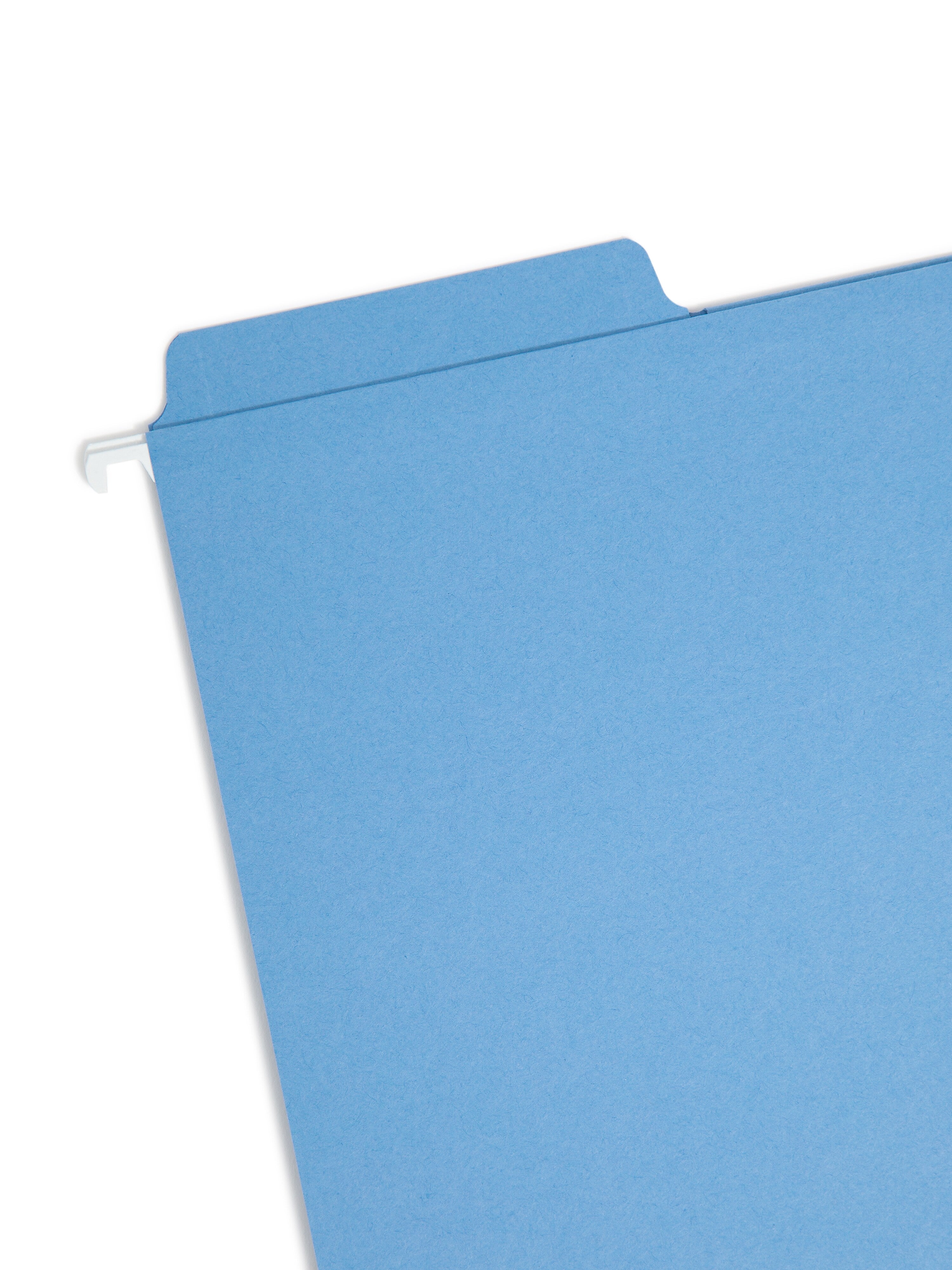 Smead FasTab Hanging File Folders, 1/3-Cut Tab, Letter Size, Blue, 20/Box