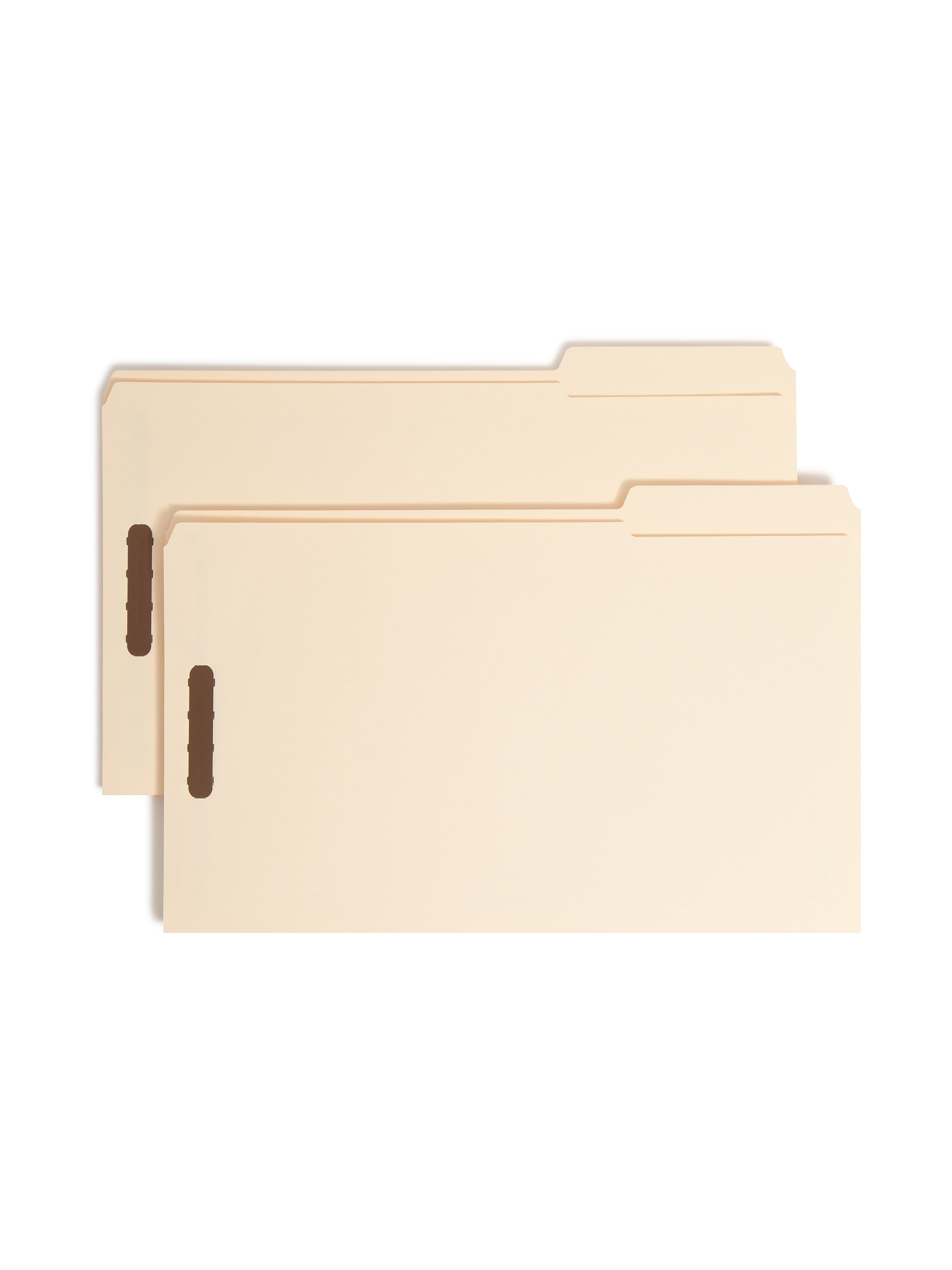 Smead Fastener File Folders, 2 Fasteners, Reinforced 1/3-Cut Tab, Legal Size, Manila, 50/Box