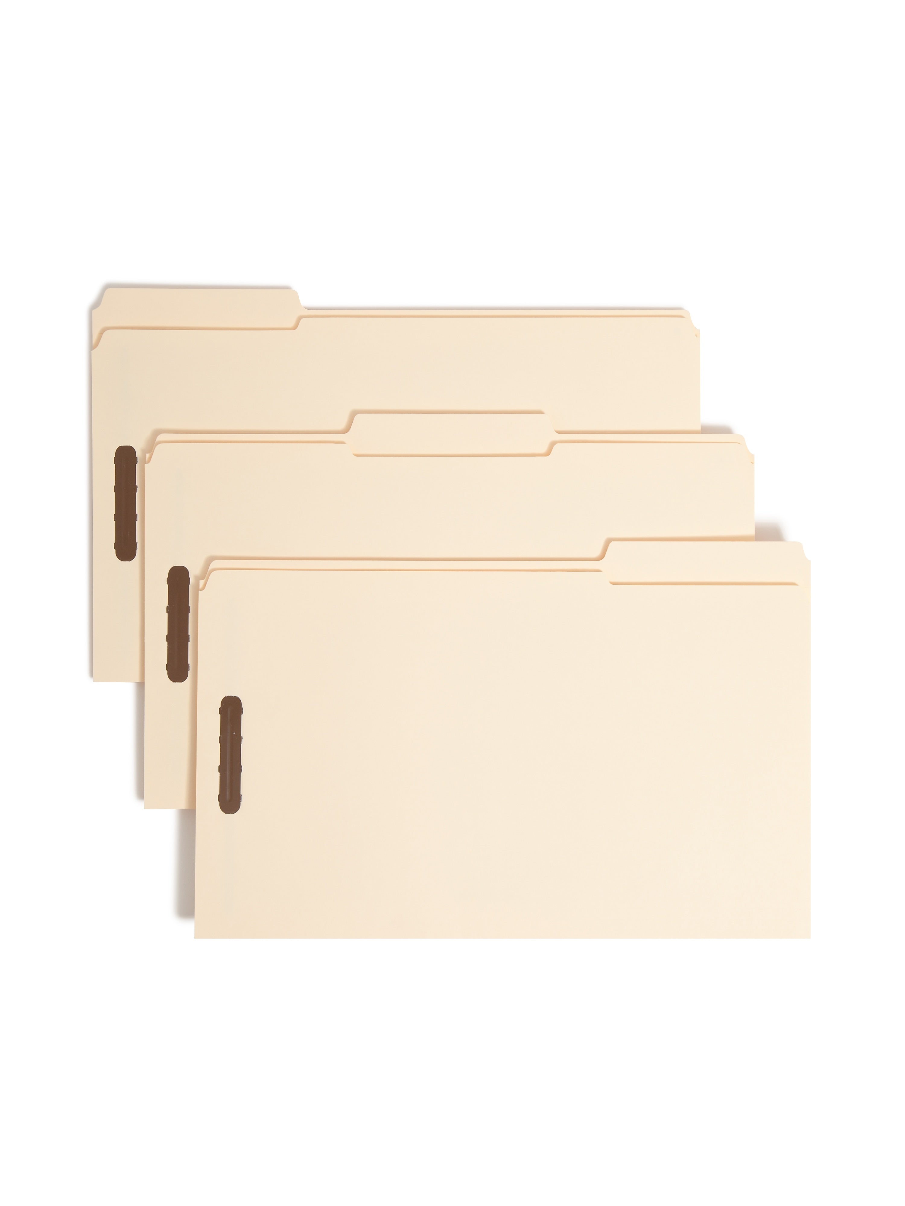 Smead Fastener File Folders, 2 Fasteners, Reinforced 1/3-Cut Tab, Legal Size, Manila, 50/Box