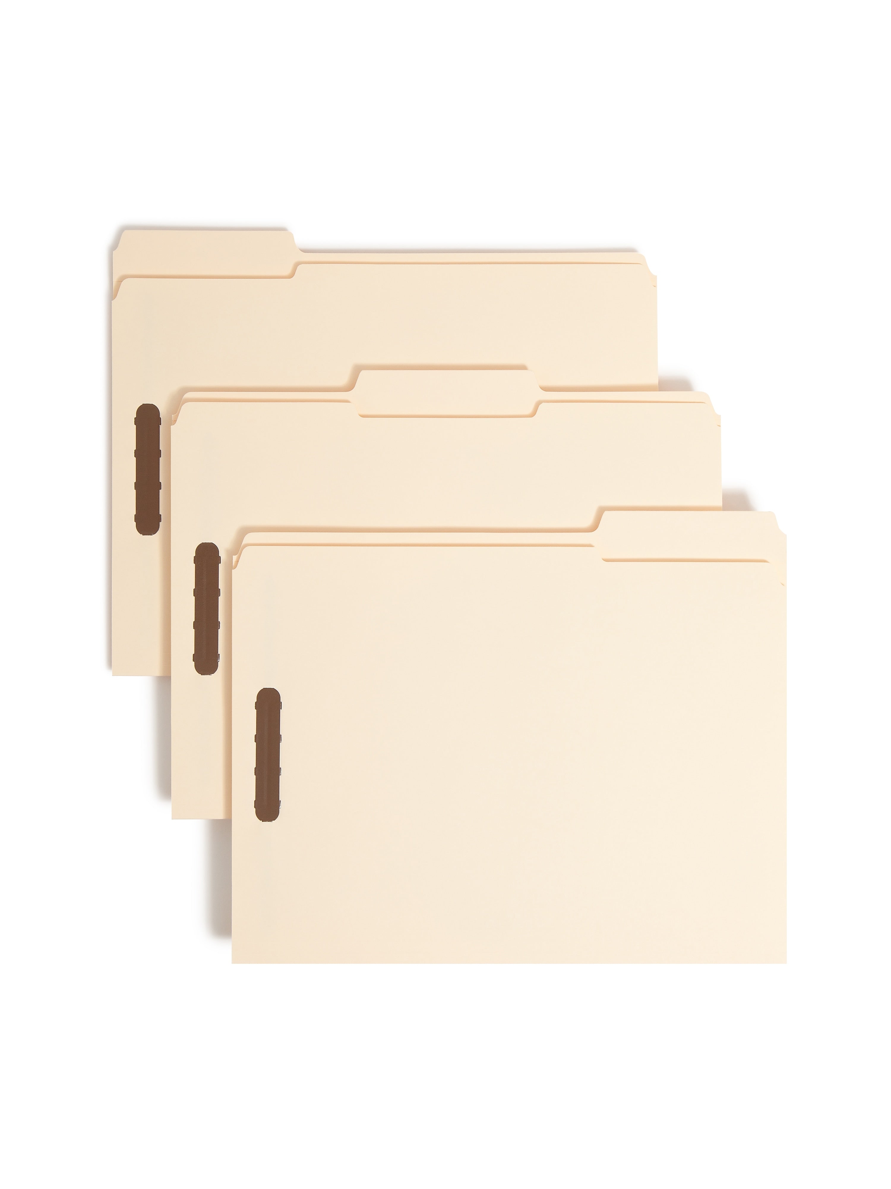 Smead Fastener File Folders, 2 Fasteners, Reinforced 1/3-Cut Tab, Letter Size, Manila, 50/Box