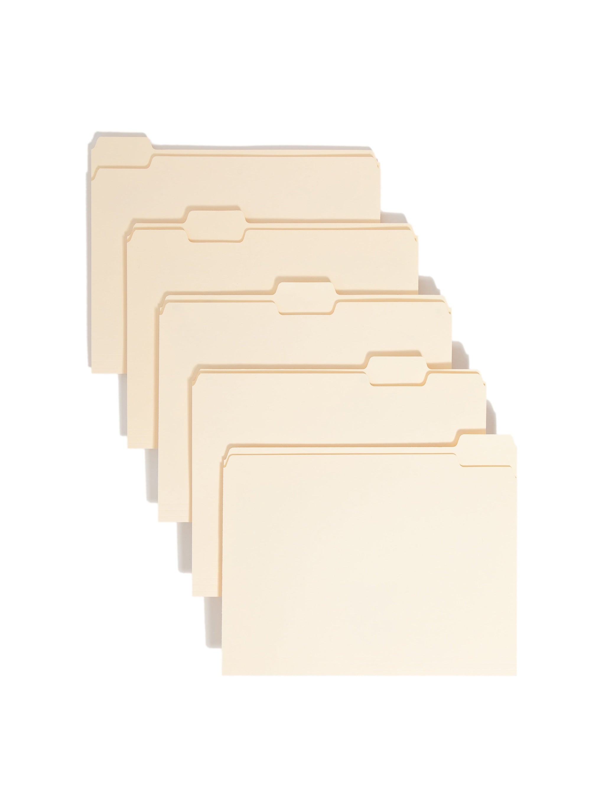 Smead File Folder, 1/5-Cut Tab, Letter Size, Manila, 100/Box