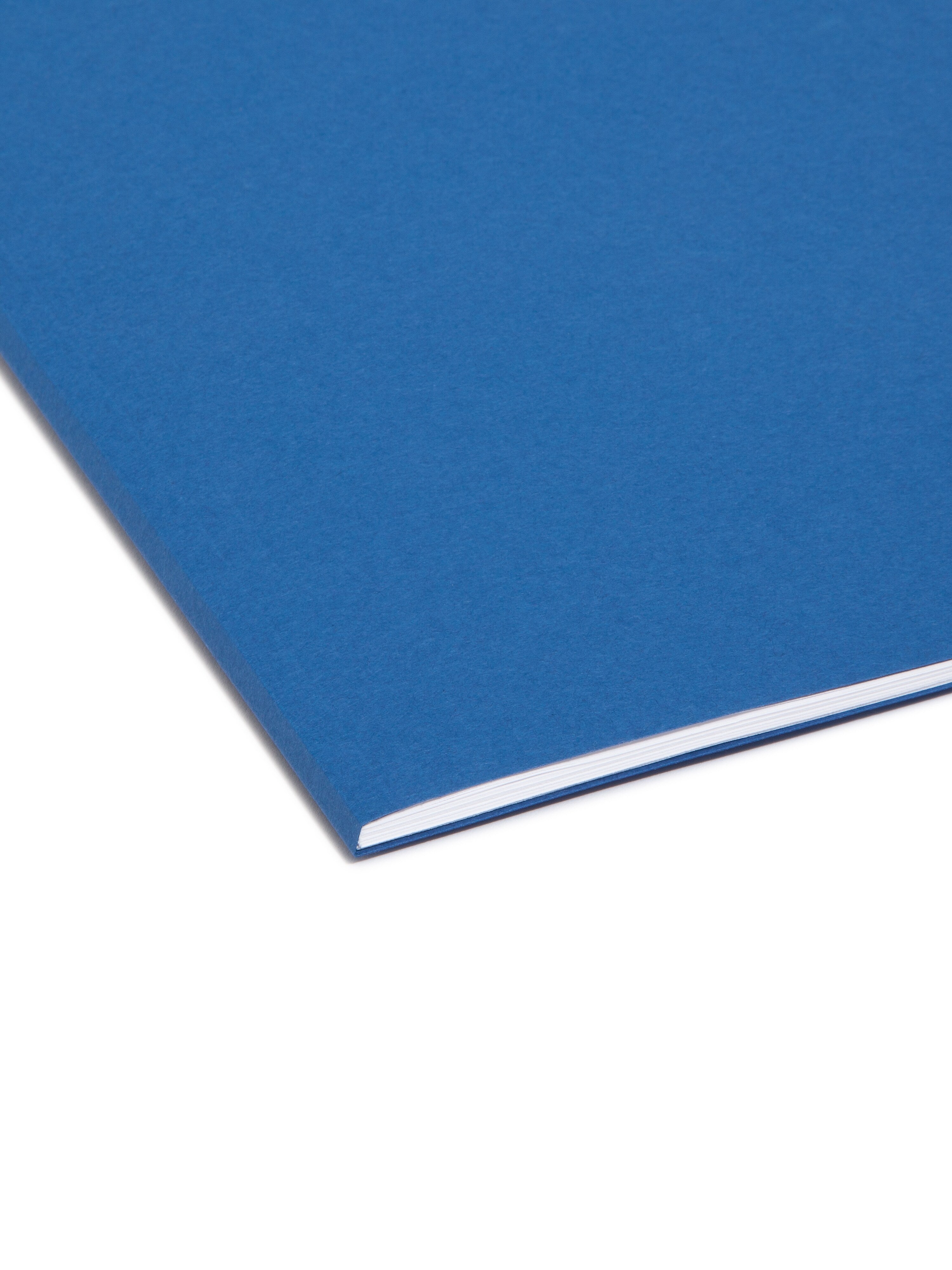 Smead File Folder, 3 Tab, Letter Size, Navy, 100/Box