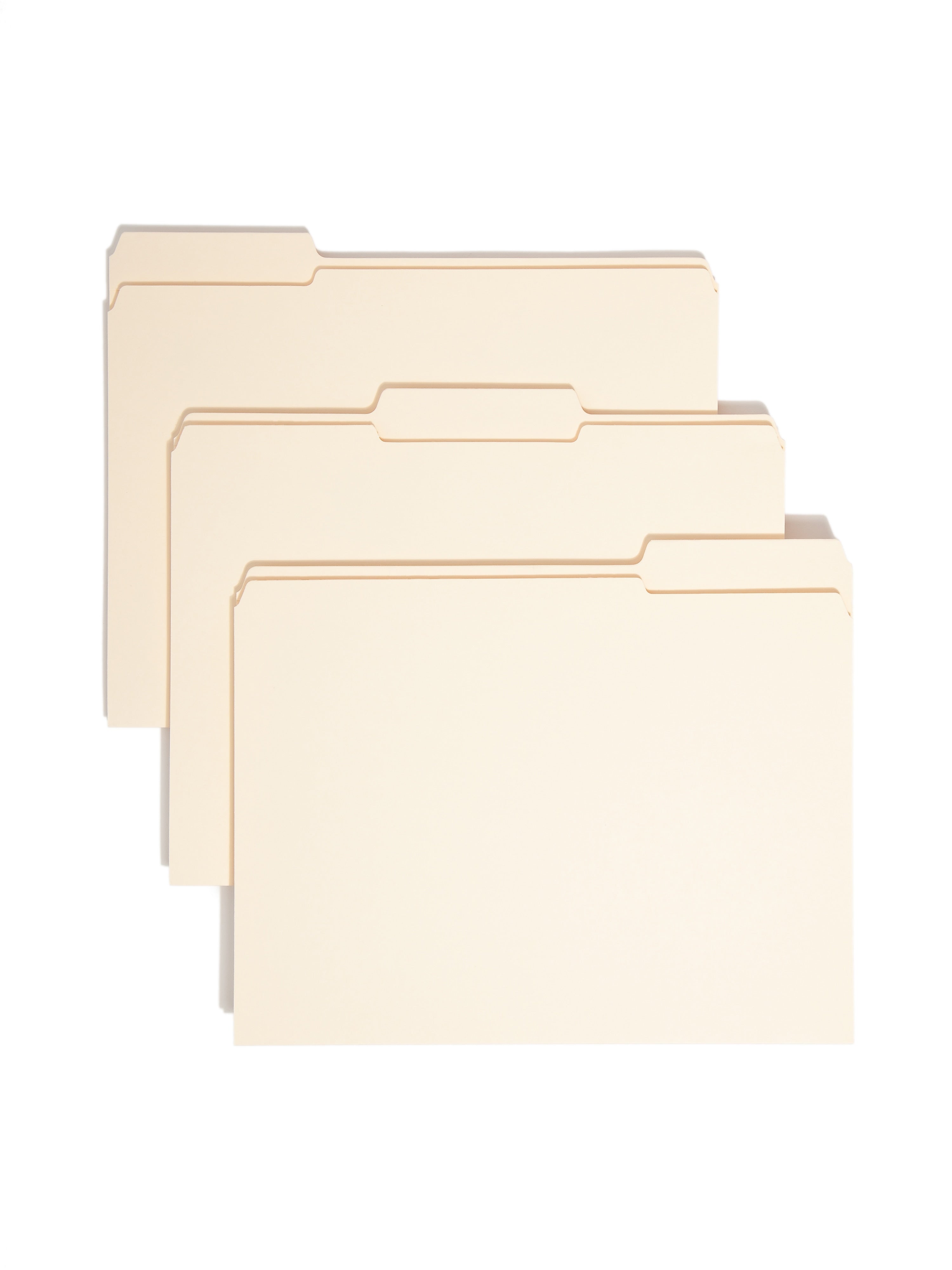 Smead File Folder, Reinforced 1/3-Cut Tab, 1-1/2