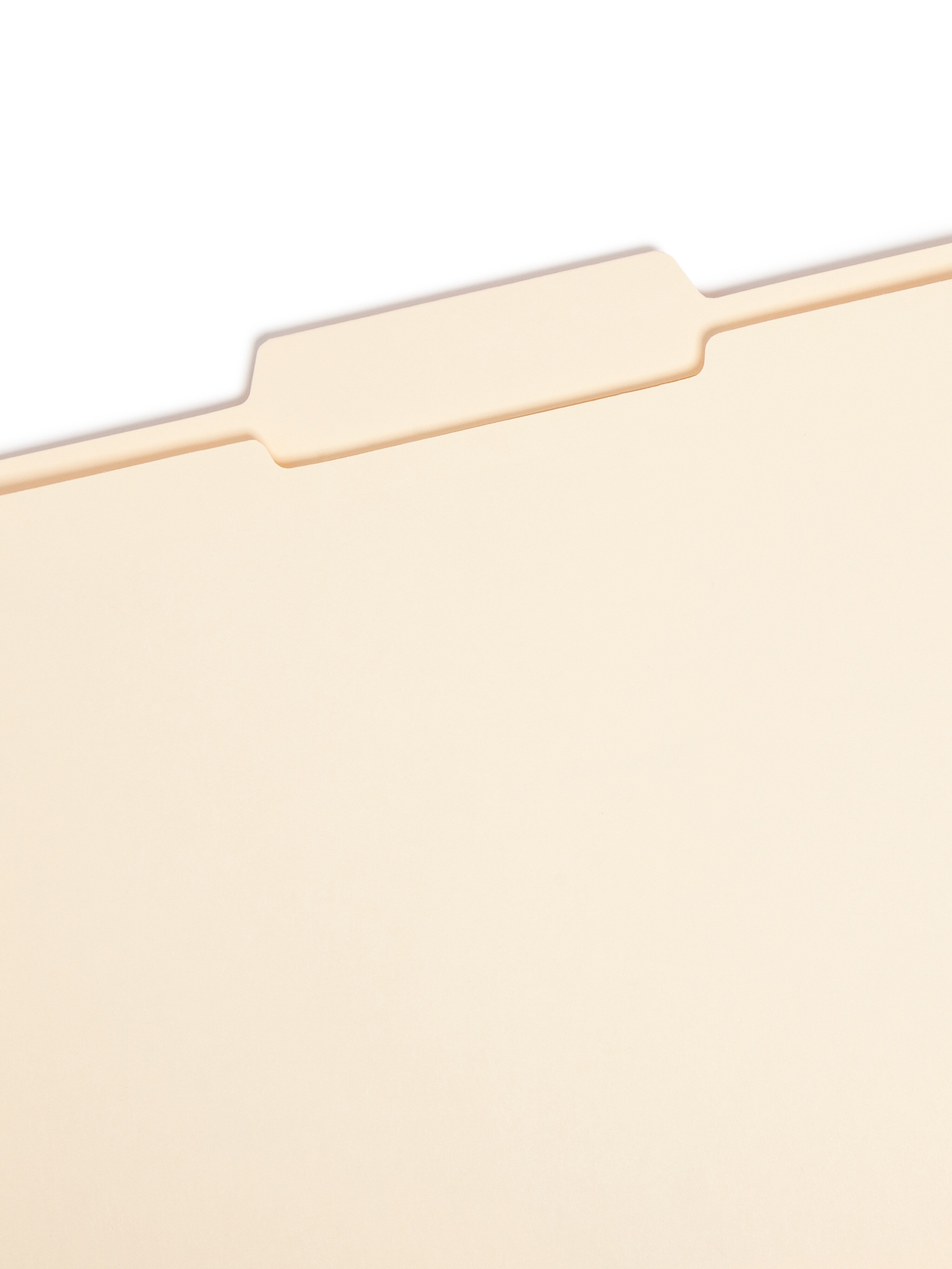 Smead File Folder, Reinforced 1/3-Cut Tab Center Position, Letter Size, Manila, 100/Box