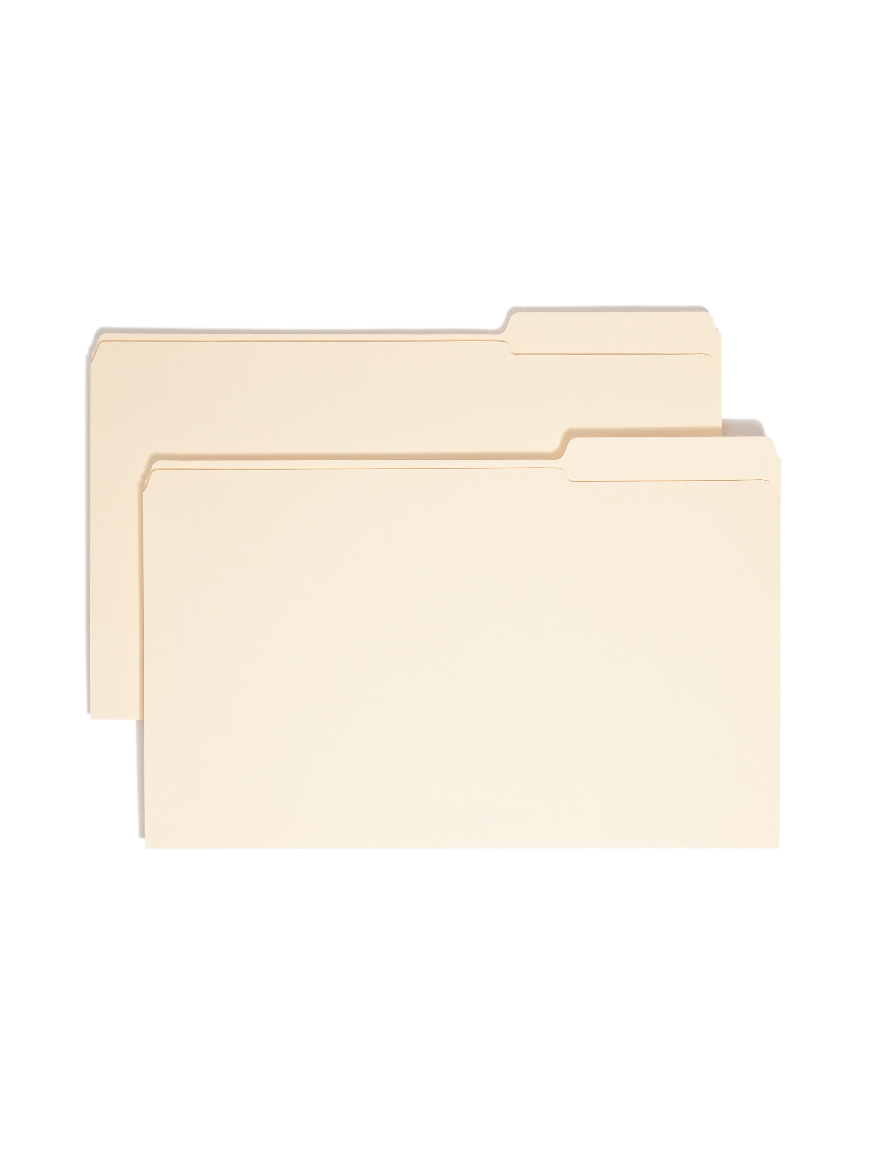 Smead® File Folder, Reinforced 1/3-Cut Tab Right Position, Legal Size, Manila, 100/Box