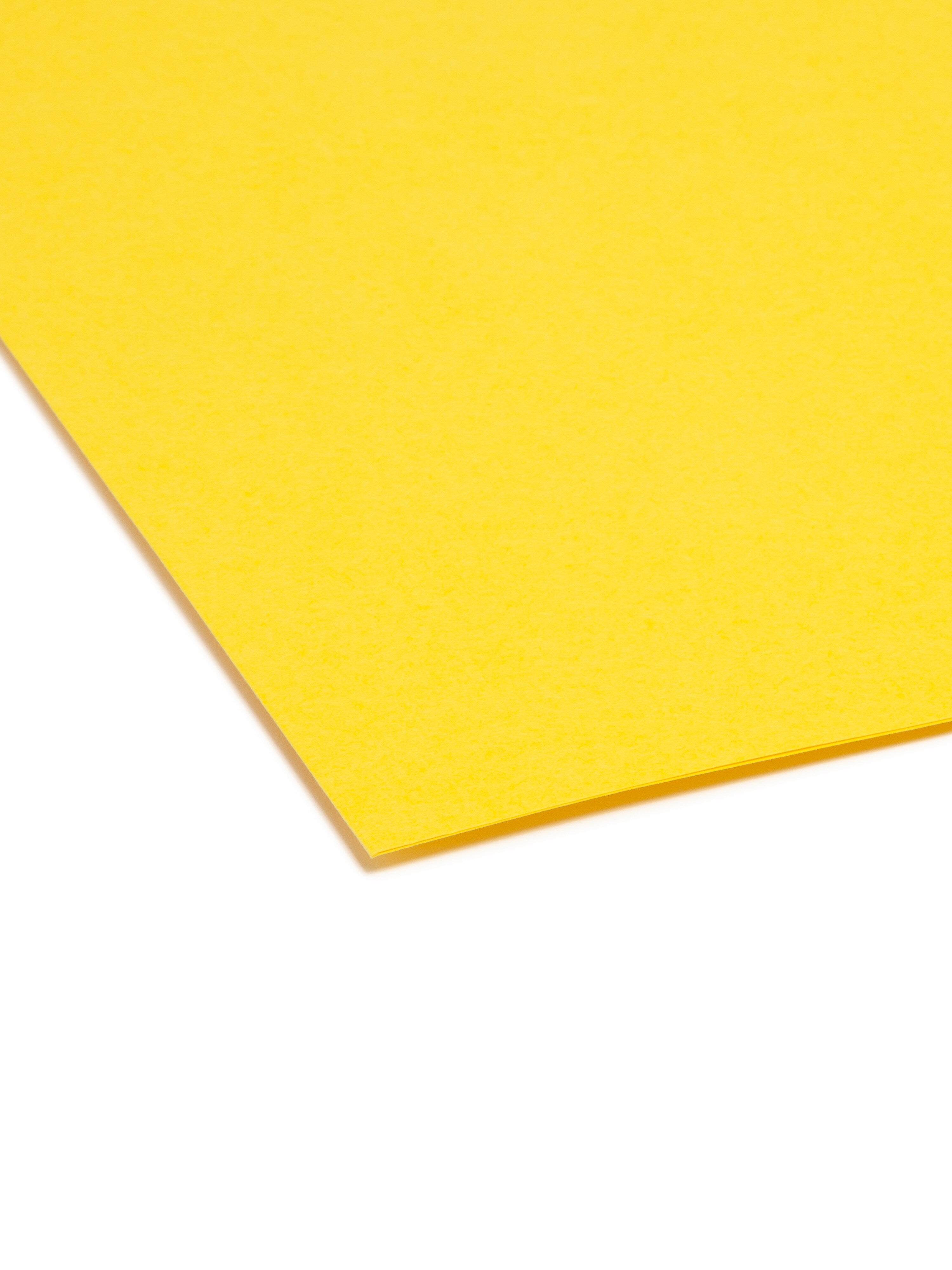 Smead File Folder, Reinforced Straight-Cut Tab, Legal Size, Yellow, 100 per Box