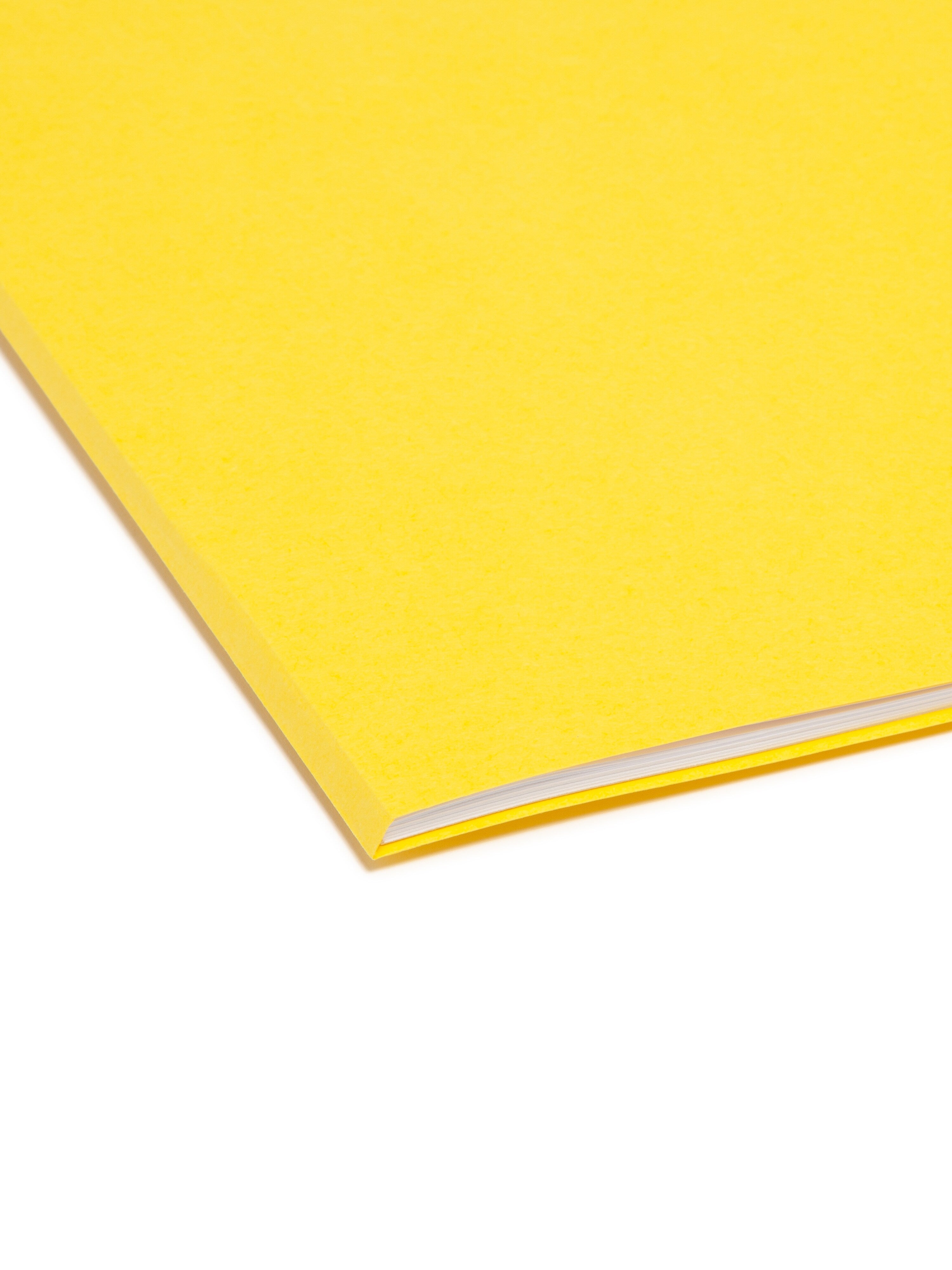 Smead File Folder, Reinforced Straight-Cut Tab, Legal Size, Yellow, 100 per Box