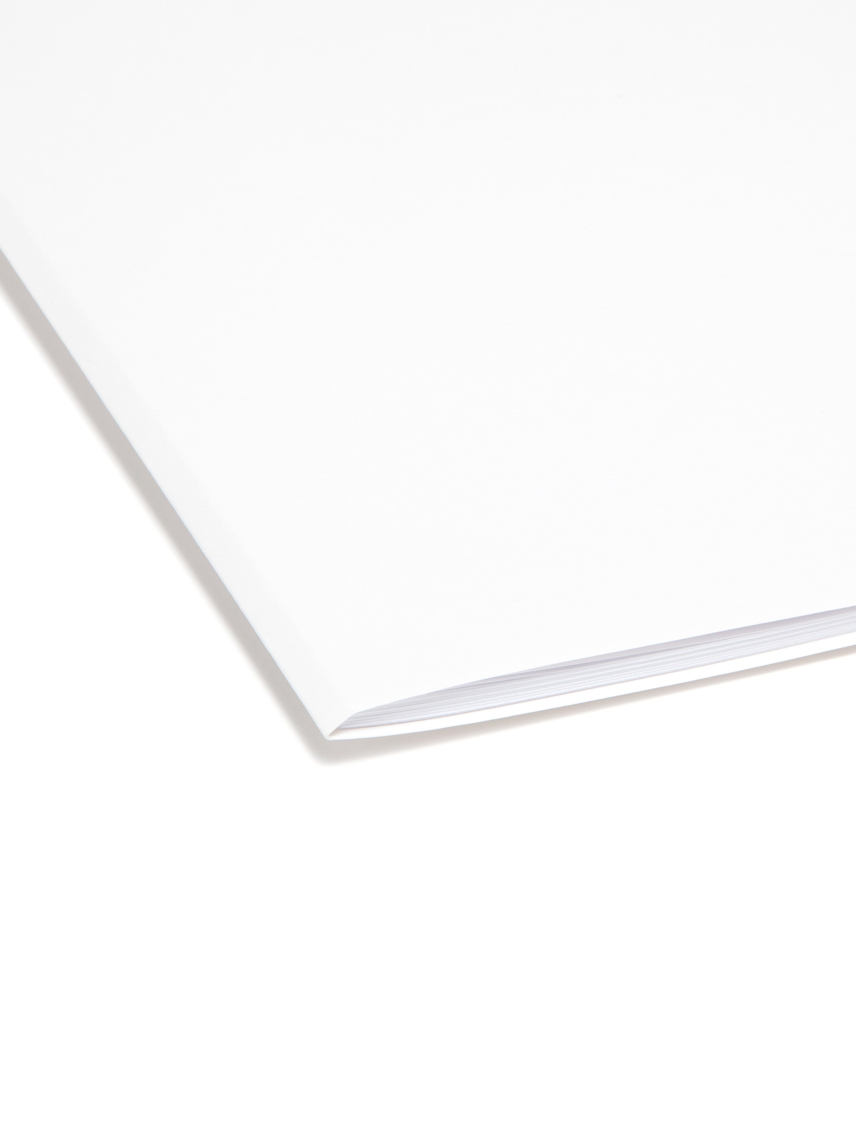 Smead File Folders, 1-Tab, Letter Size, White, 100/Box