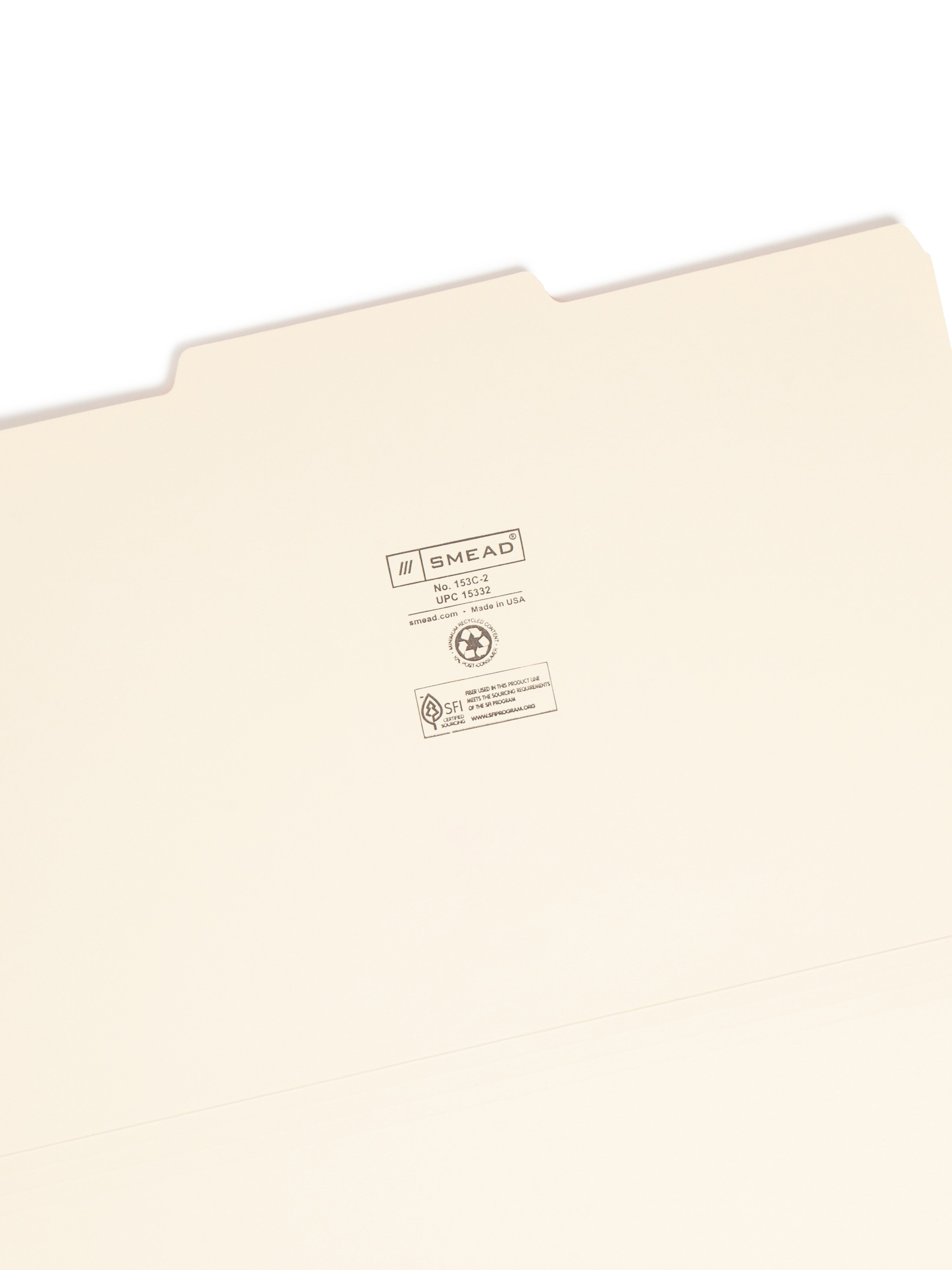 Smead File Folders, 1/3-Cut Tab, Center Position, Legal Size, Manila, 100/Box