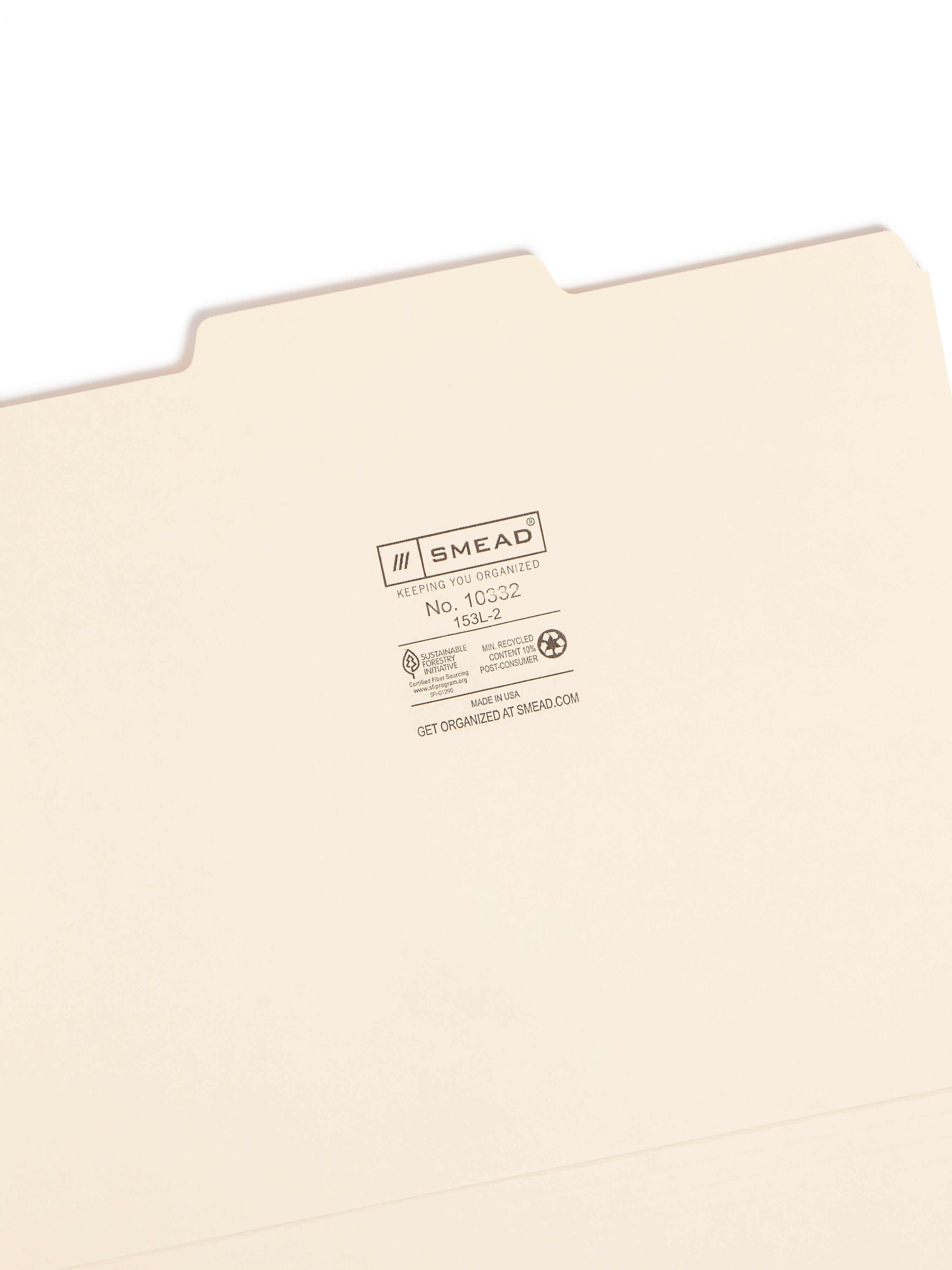 Smead File Folders, 1/3-Cut Tab, Letter Size, Manila, 100/Box