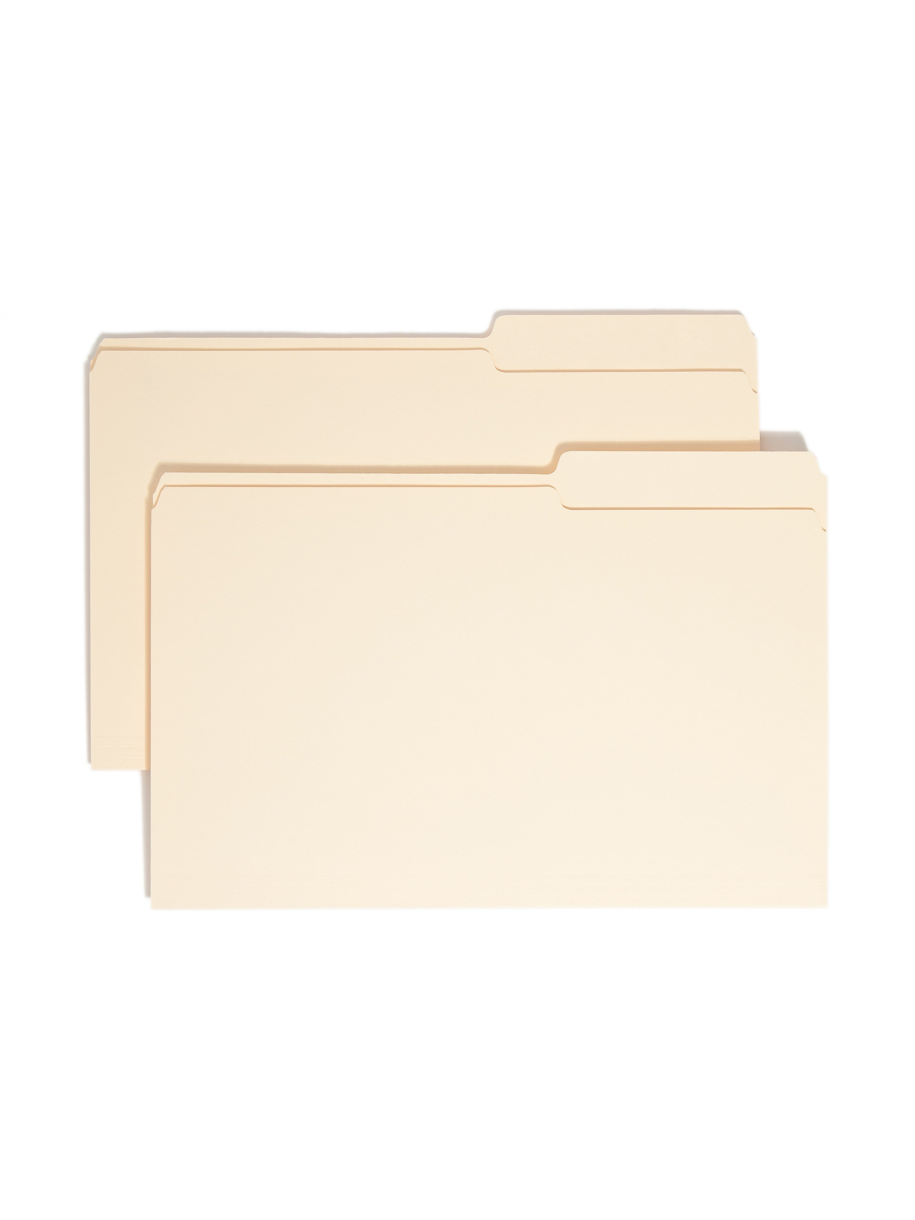 Smead File Folders, 2/5-Cut Tab, Legal Size, Manila, 100 per Box