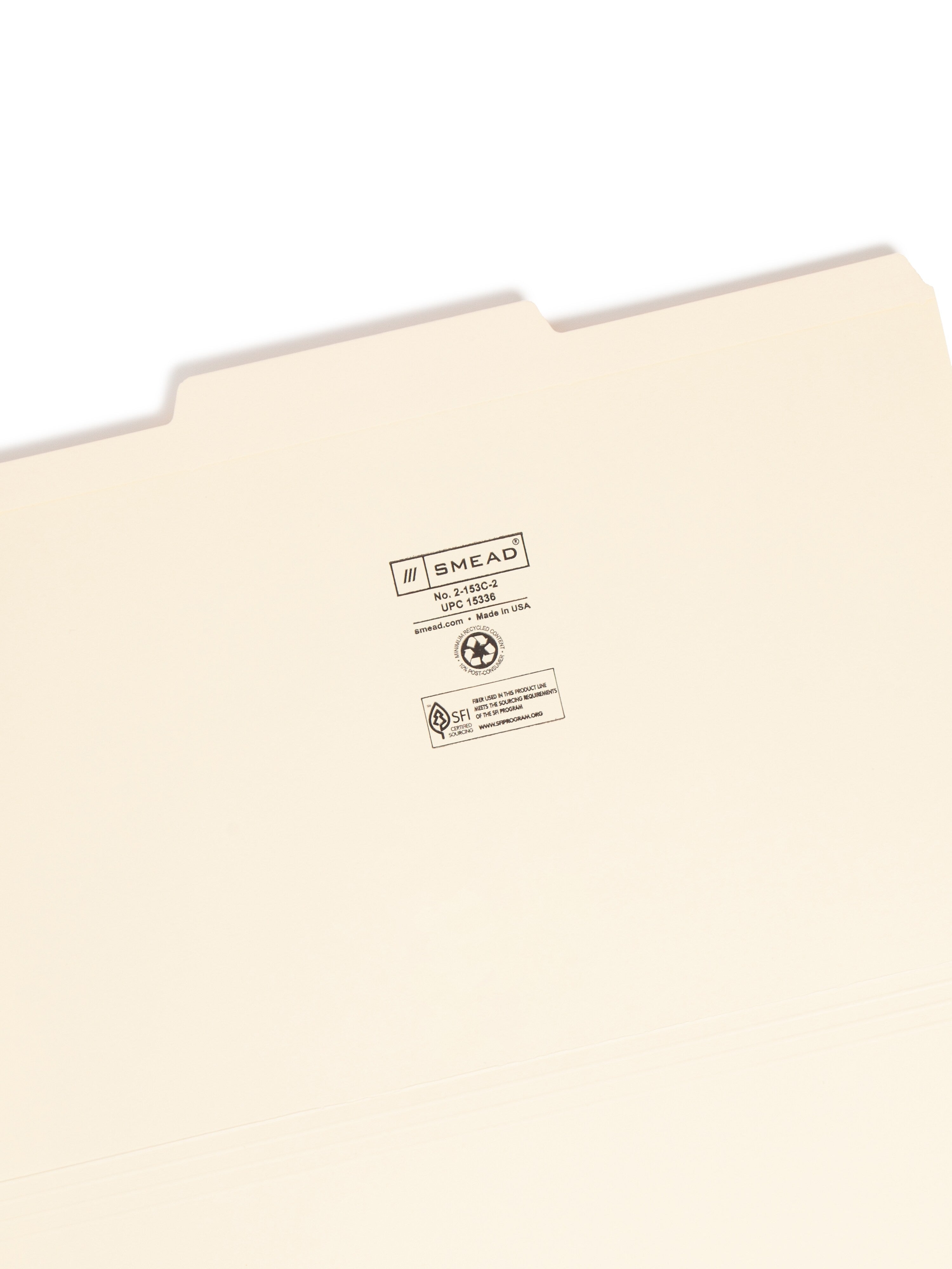 Smead File Folders, 3-Tab, Legal Size, Manila, 100/Box