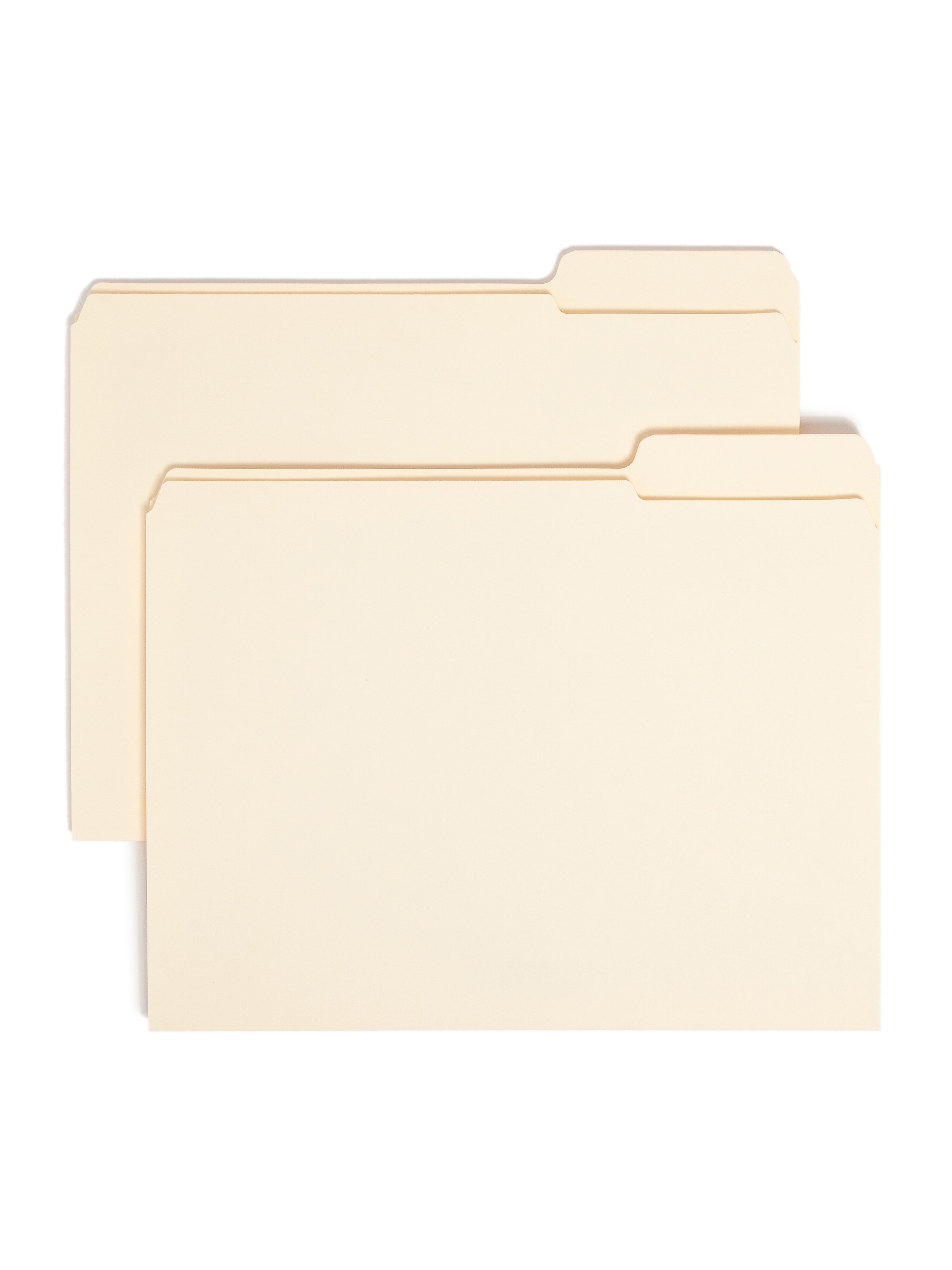 Smead File Folders, Reinforced 1/3-Cut Tab Right Position, Letter Size, Manila, 100/Box