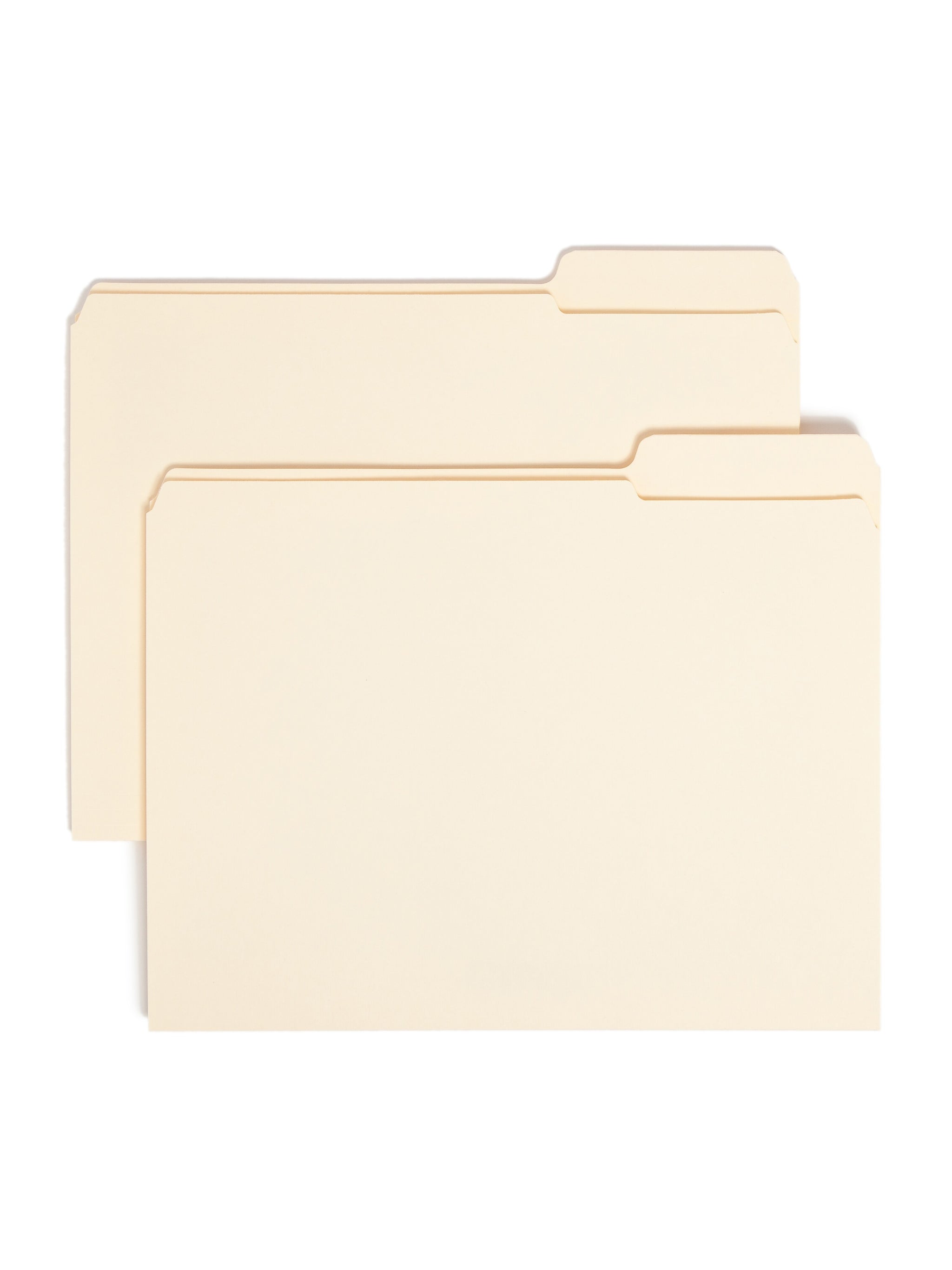 Smead File Folders, Reinforced 1/3-Cut Tab Right Position, Letter Size, Manila, 100/Box