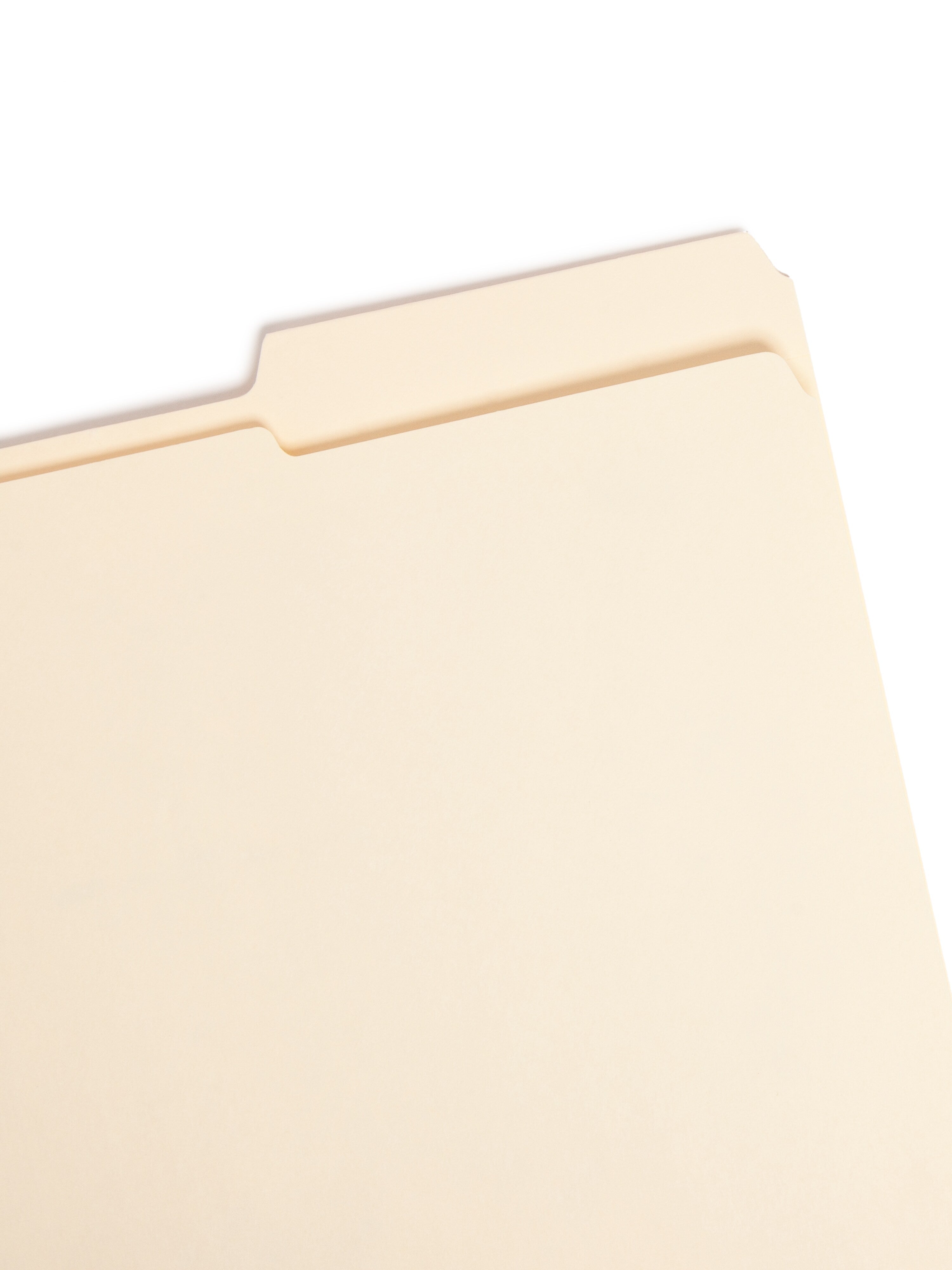 Smead File Folders, Reinforced 2/5-Cut Right Position, Guide Height, Letter Size, Manila, 100/Box