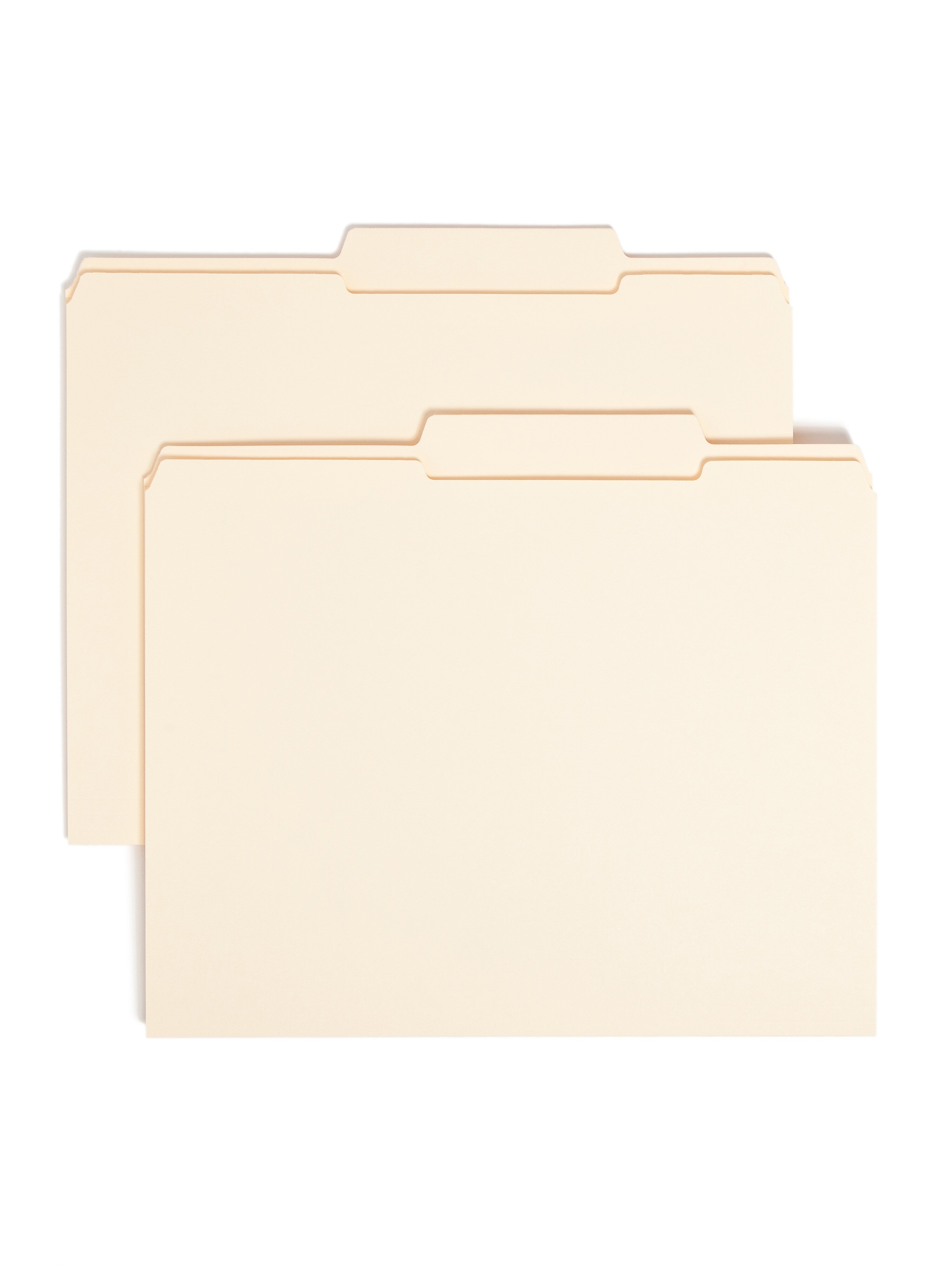 Smead File Folders, Reinforced 2/5-Cut Tab, Letter Size, Manila, 100/Box