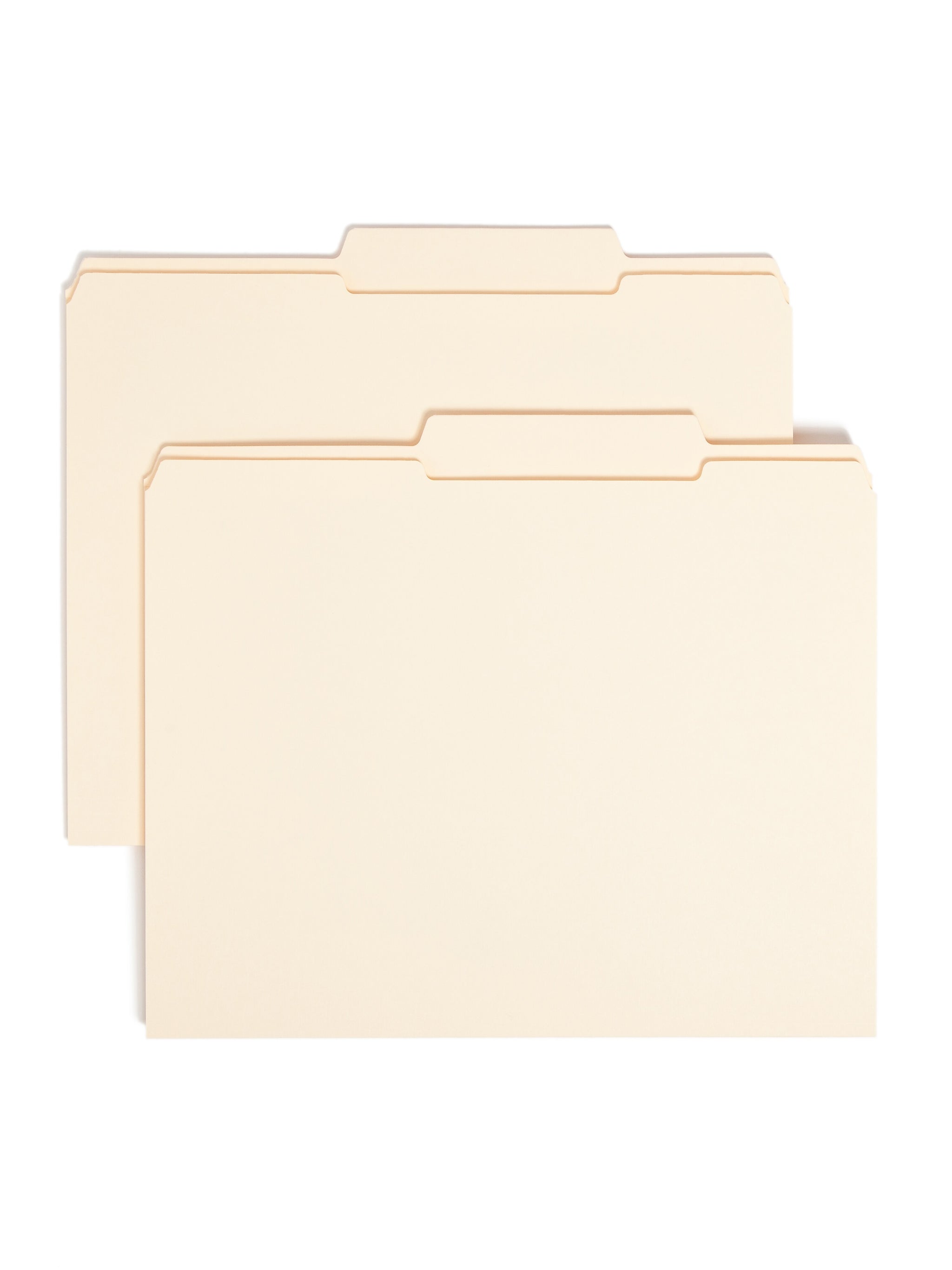 Smead File Folders, Reinforced 2/5-Cut Tab, Letter Size, Manila, 100/Box