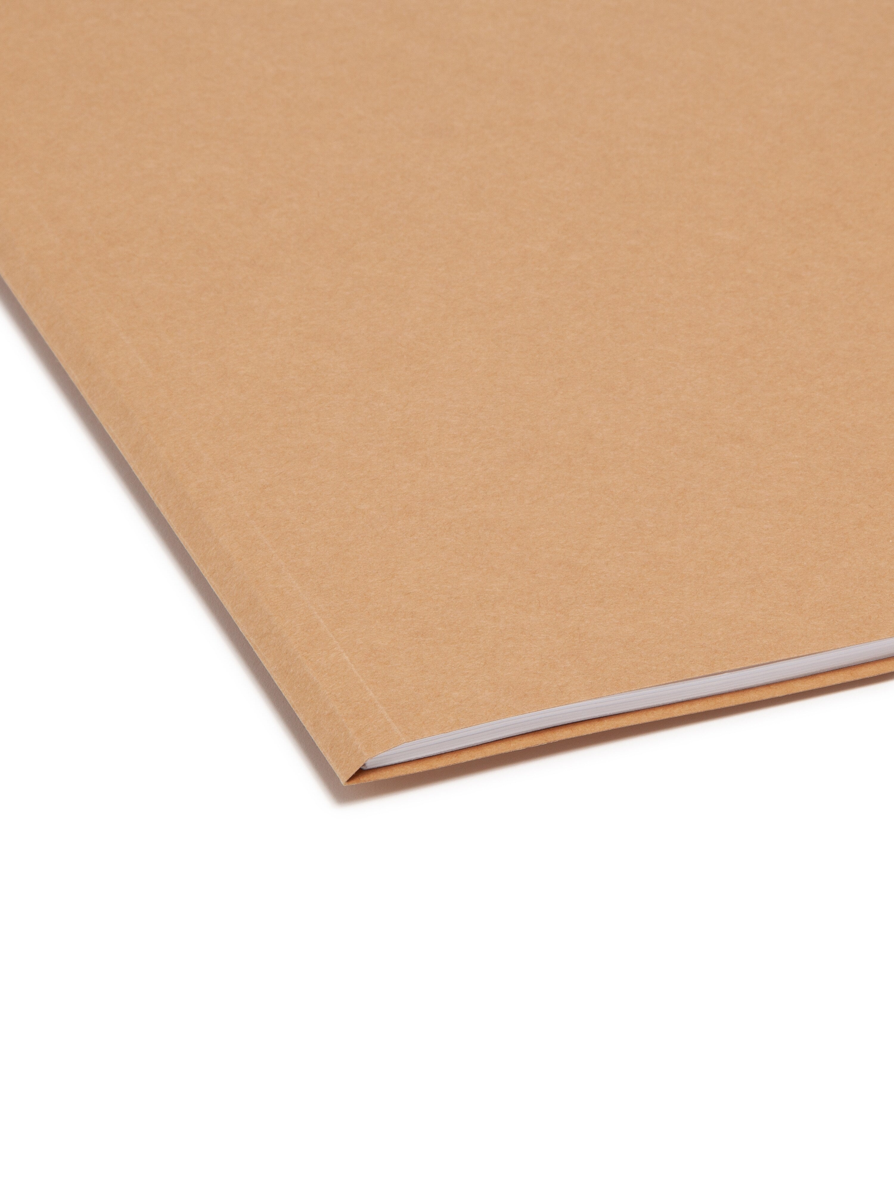 Smead File Folders, Reinforced 2/5-Cut Tab Right Of Center, Guide Height, Letter Size, Kraft, 100/Box
