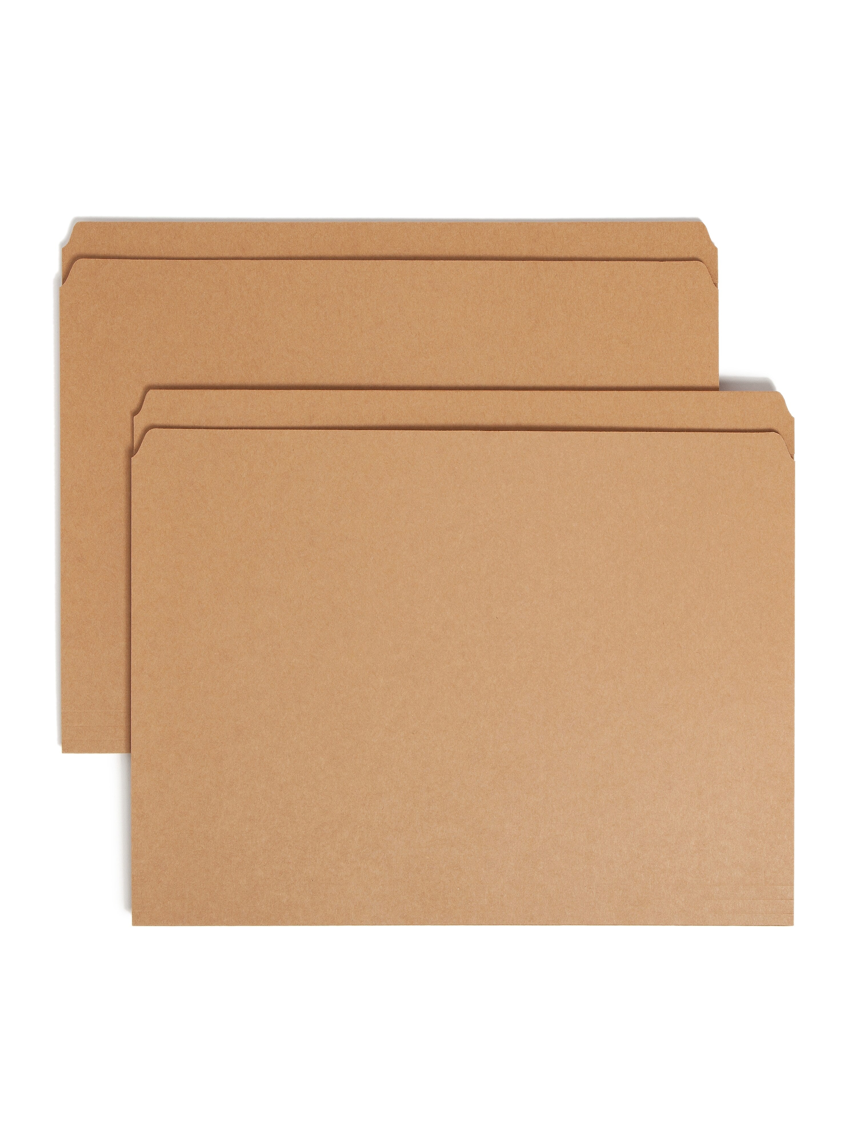 Smead File Folders, Reinforced Straight-Cut Tab, Letter Size, Kraft, 100/Box