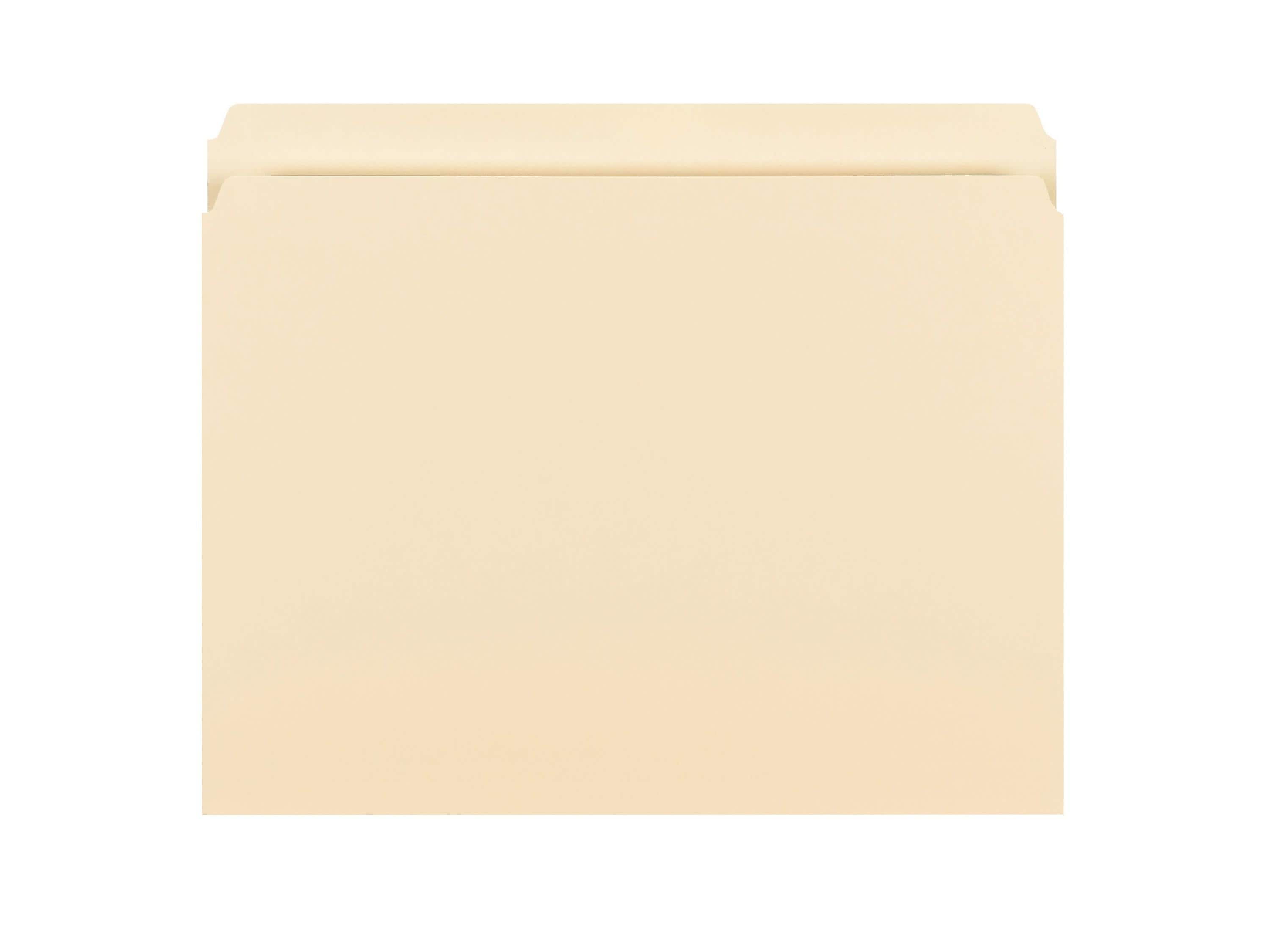 Smead File Folders, Straight-Cut Tab, Letter Size, Manila, 100/Box