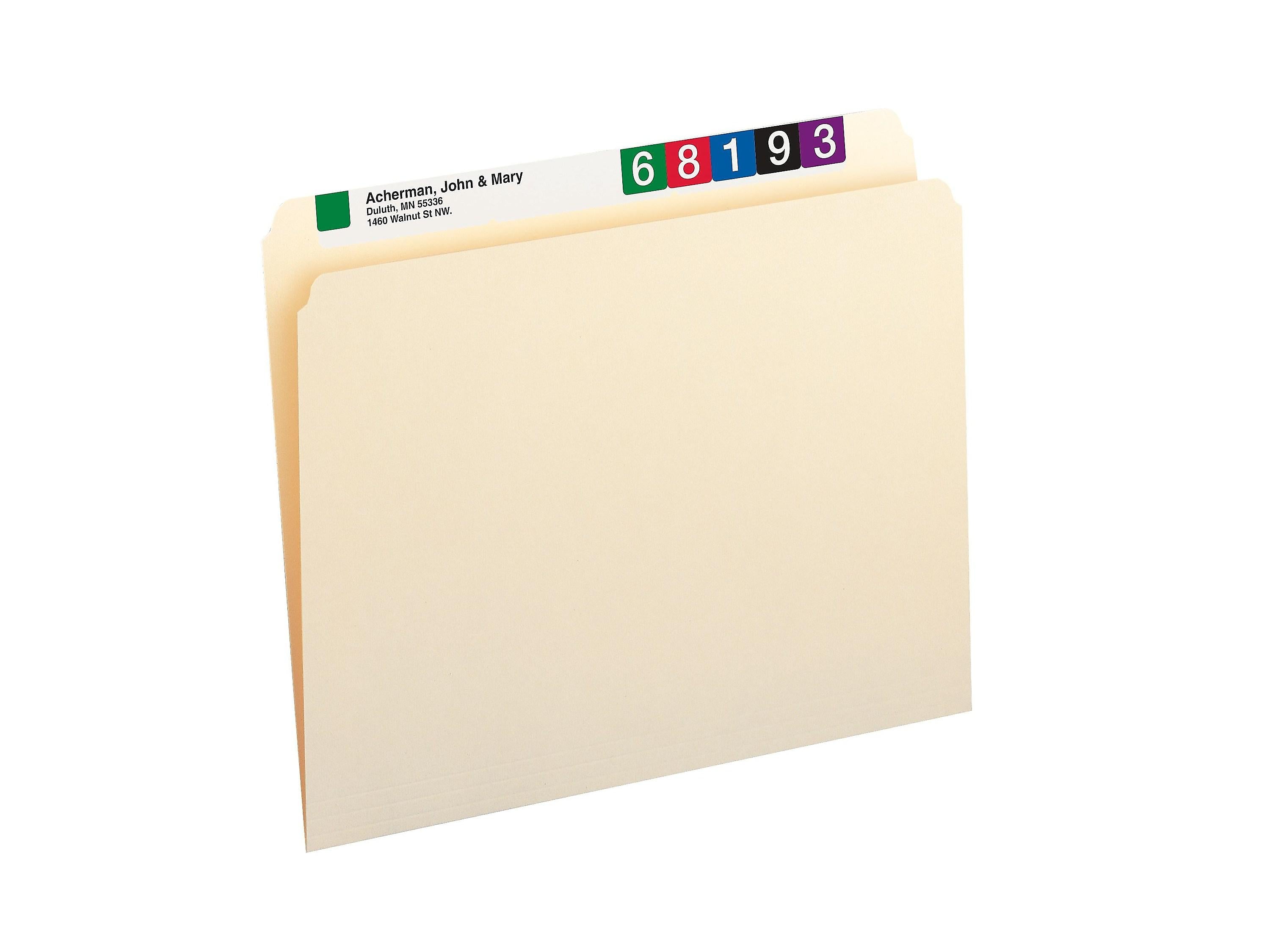 Smead File Folders, Straight-Cut Tab, Letter Size, Manila, 100/Box