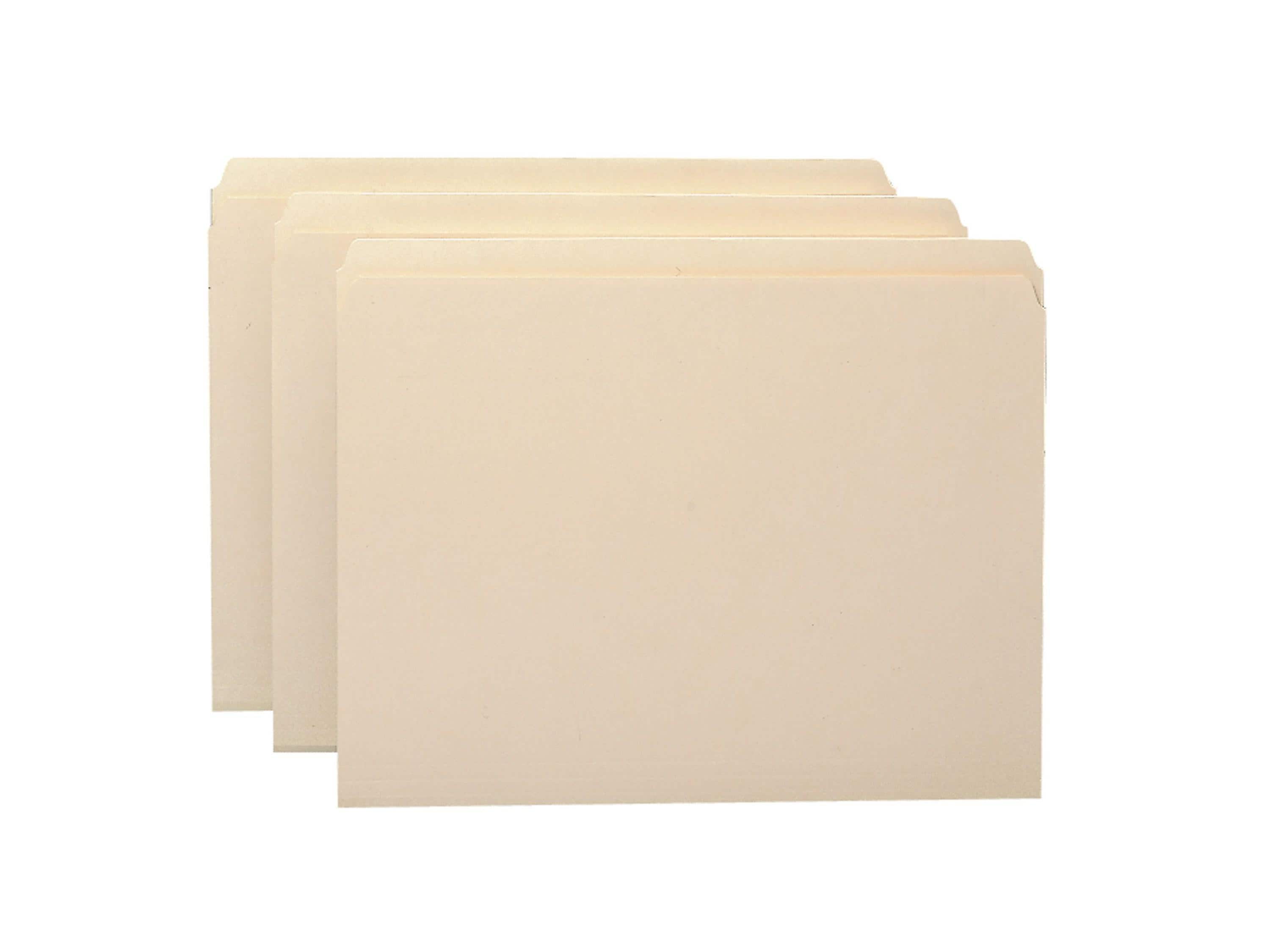 Smead File Folders, Straight-Cut Tab, Letter Size, Manila, 100/Box