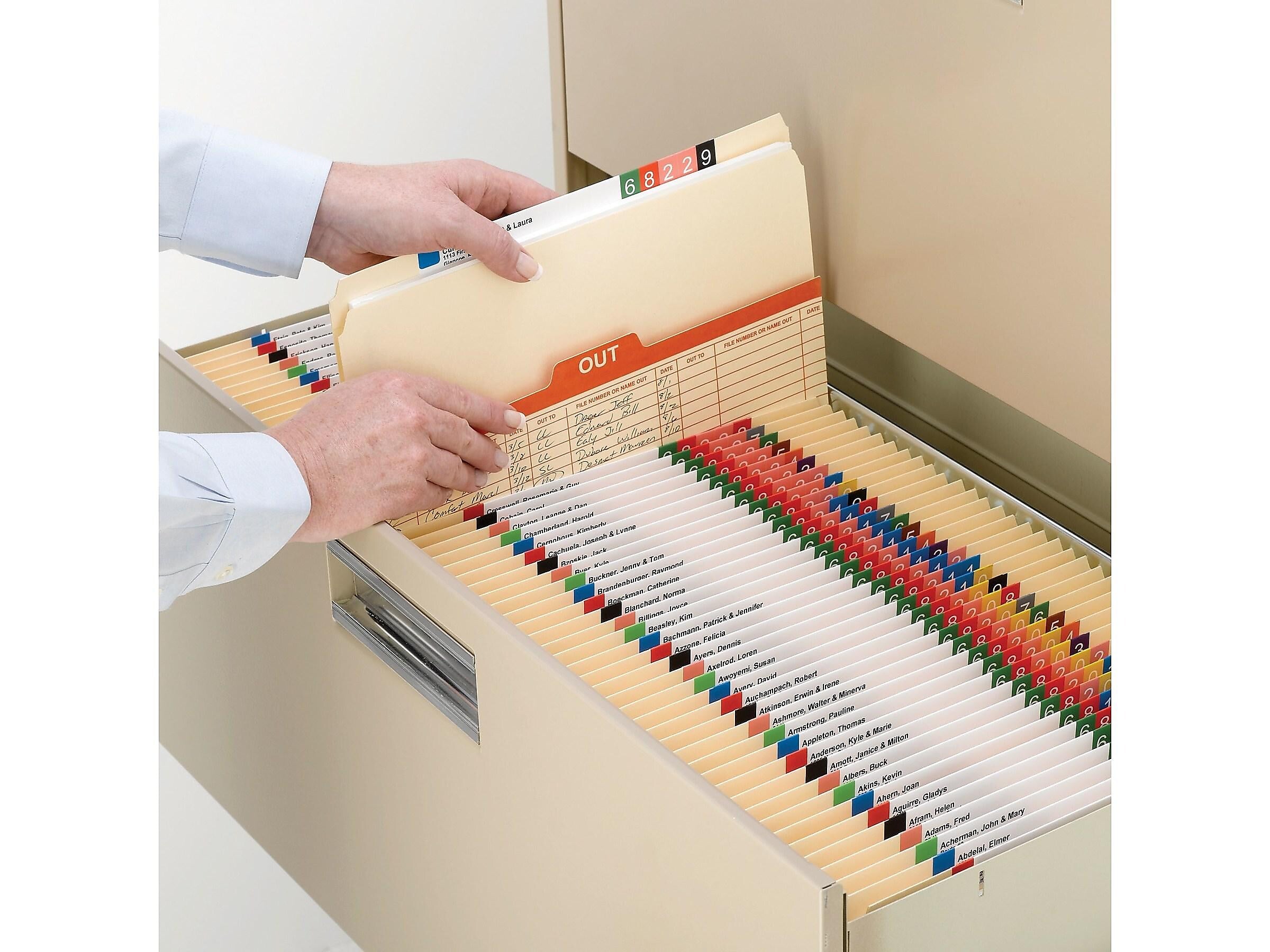 Smead File Folders, Straight-Cut Tab, Letter Size, Manila, 100/Box