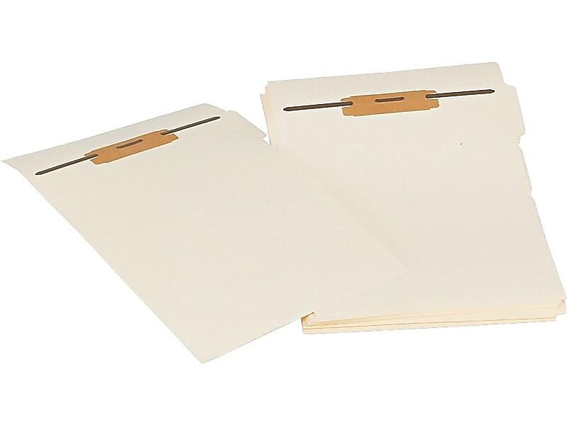 Smead Folder Dividers with Fastener, Side 1/5-Cut Tab, Letter Size, Manila, 10/Box