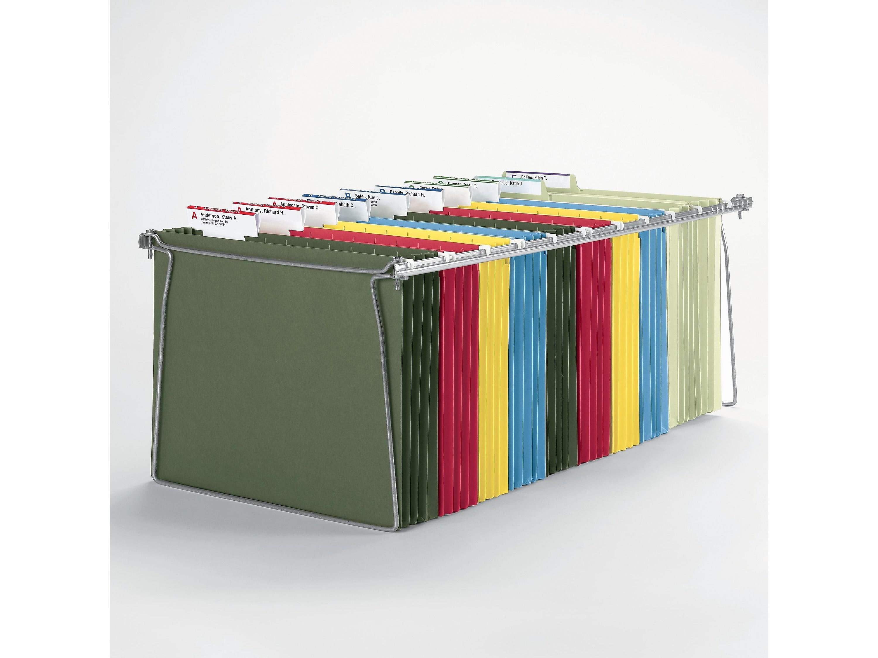 Smead Hanging File Folder Frames, Letter Size, Gray, 2/Pack