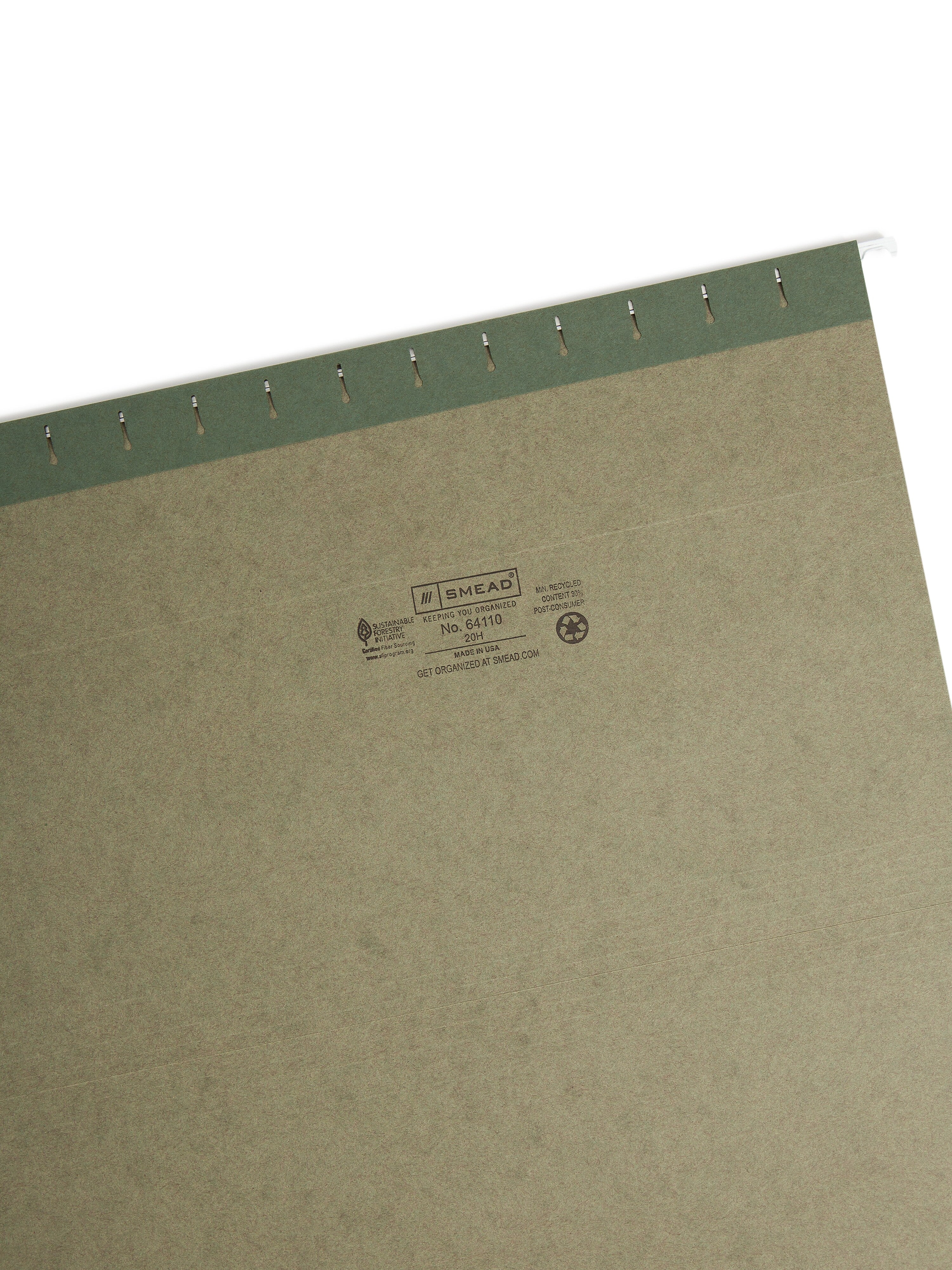 Smead Hanging File Folders, Legal Size, Standard Green, 25/Box