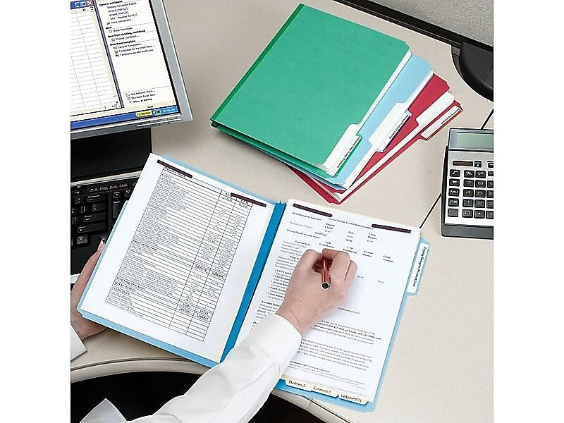 Smead Heavy Duty Pressboard Classification Folders with SafeSHIELD Fasteners, 1/3-Cut Tab, Letter Size, Blue, 25/Box