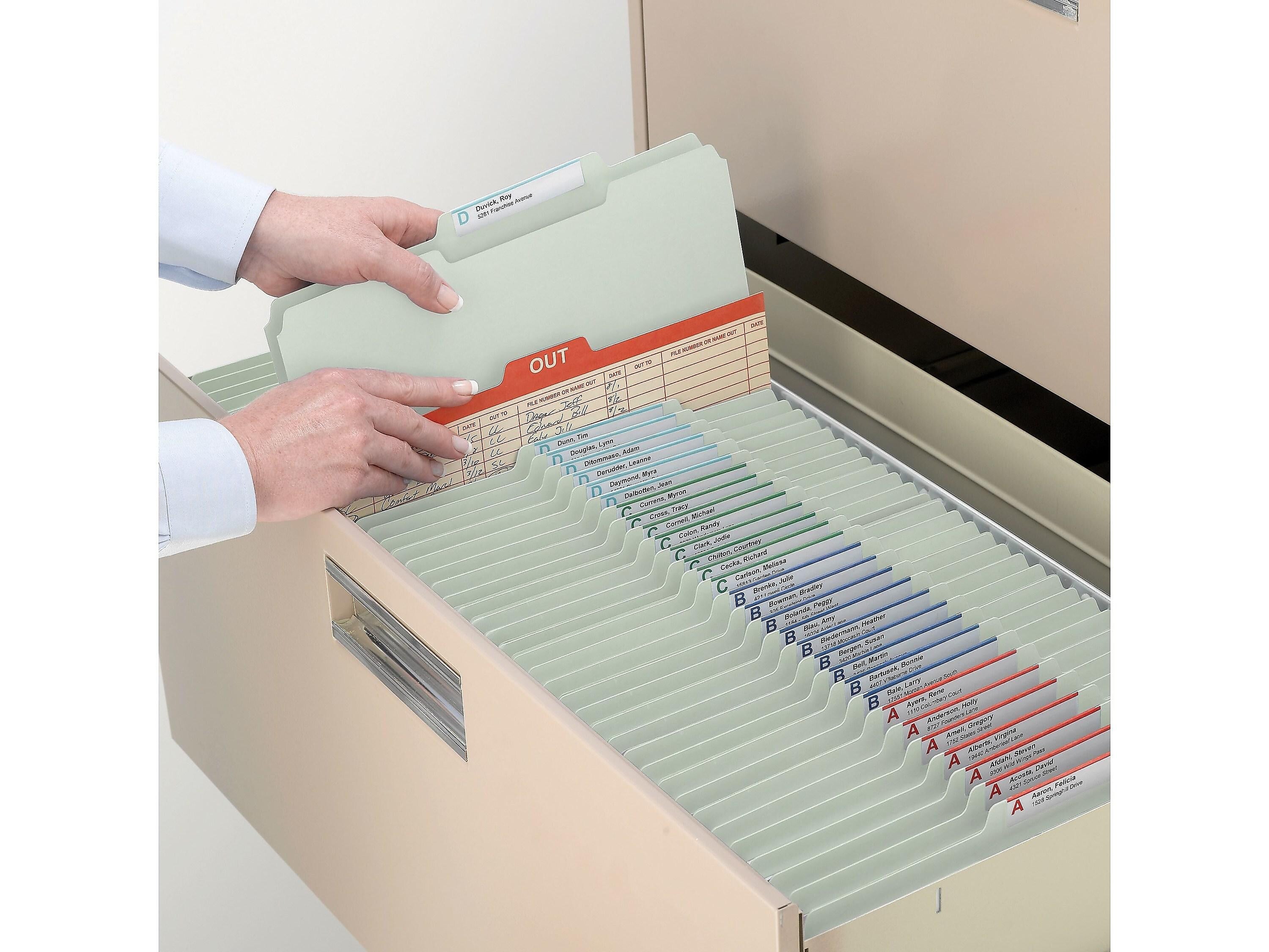 Smead Heavy Duty Pressboard File Folder, 1/3-Cut Tab, 2