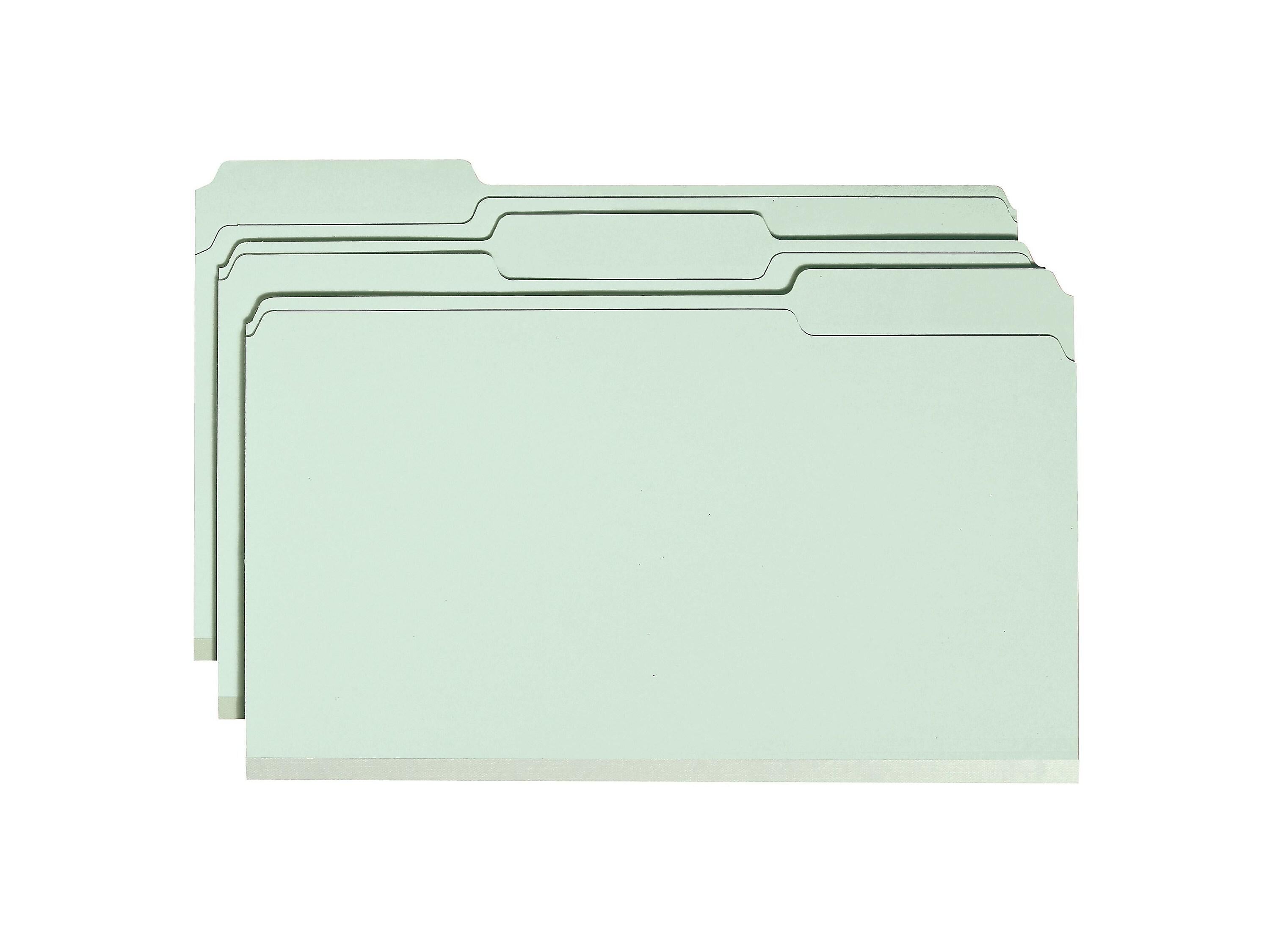 Smead Heavy Duty Pressboard File Folder, 1/3-Cut Tab, 2