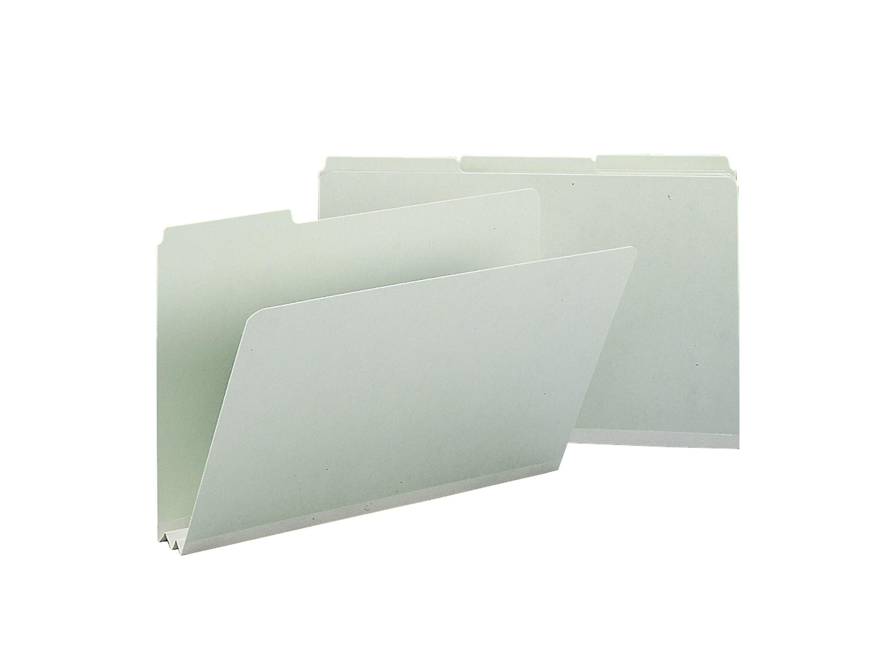 Smead Heavy Duty Pressboard File Folder, 1/3-Cut Tab, 2