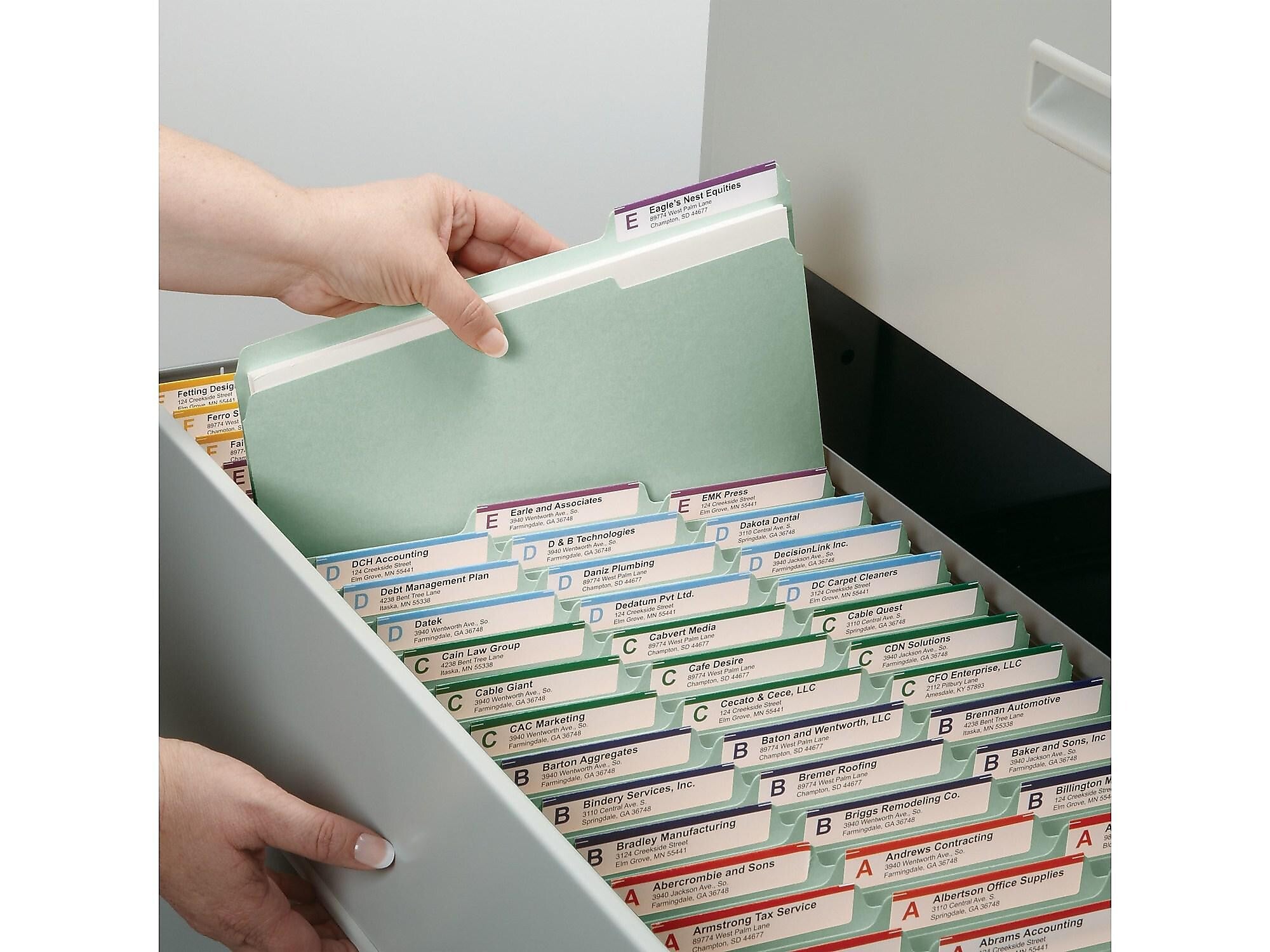 Smead Heavy Duty Pressboard File Folder, 1/3-Cut Tab, 2