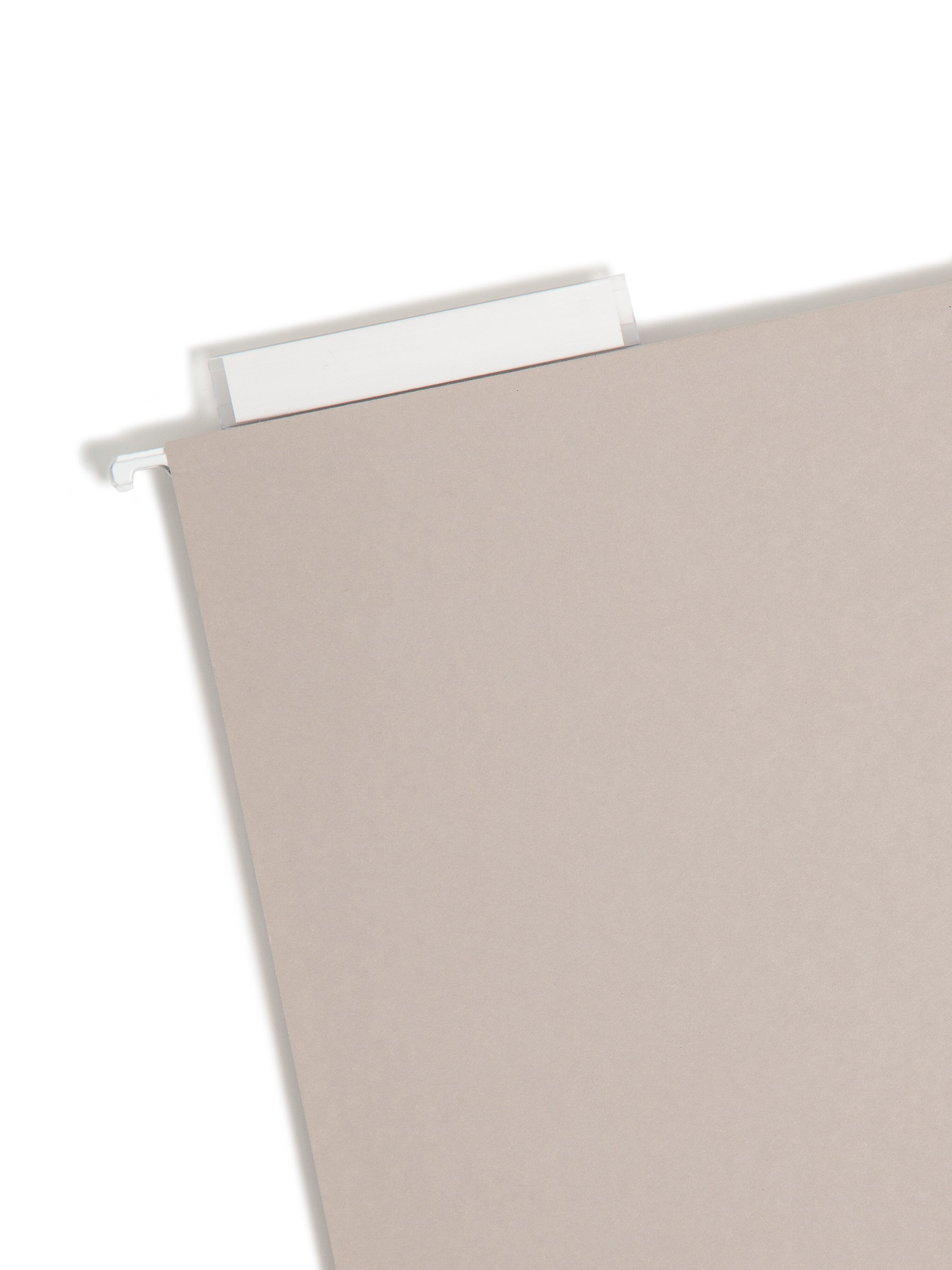Smead Heavy Duty TUFF Hanging File Folders with Easy Slide™ Tab, 1/3 Cut, Legal Size, Steel Gray, 18/Box