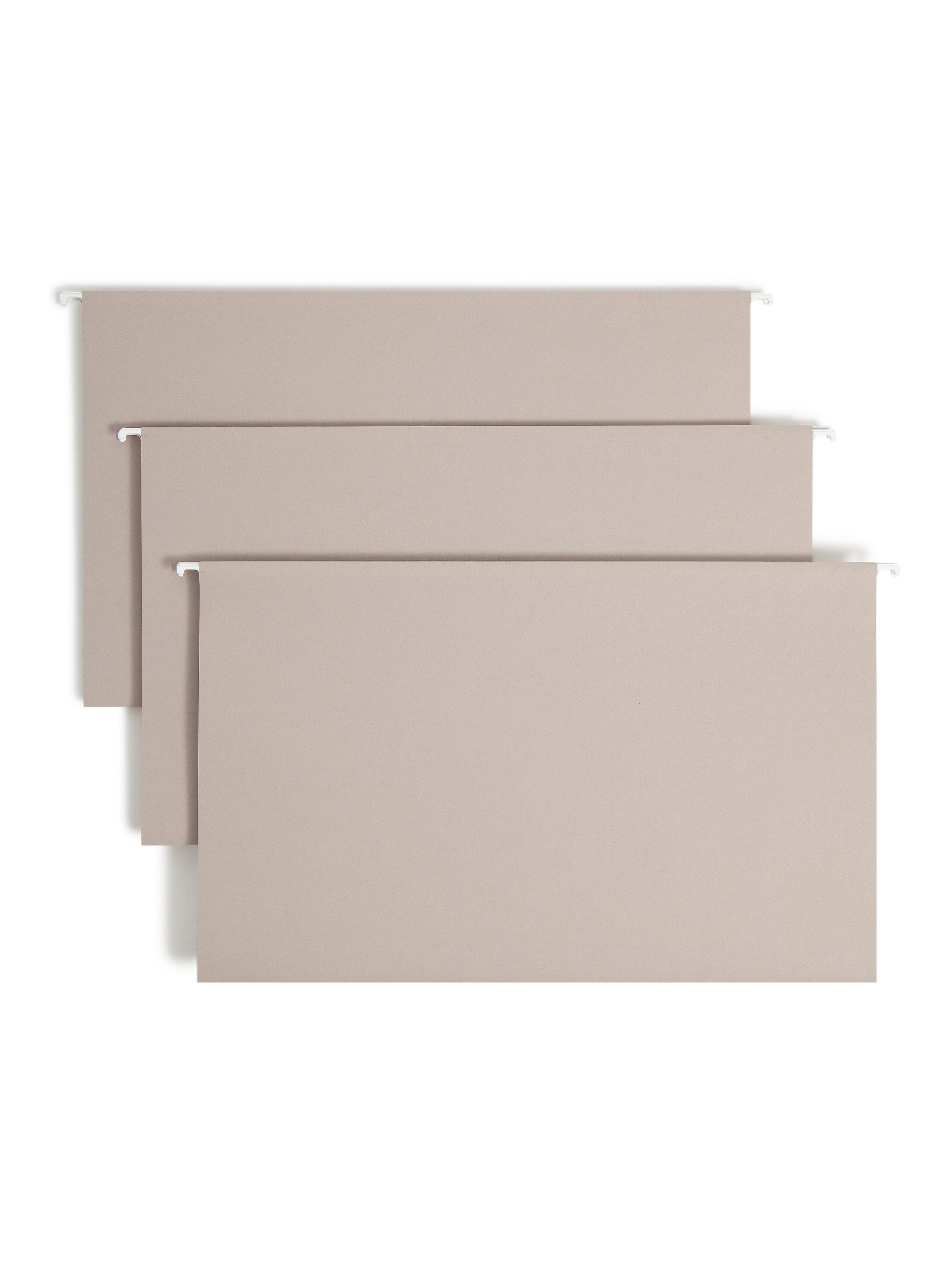Smead Heavy Duty TUFF Recycled Hanging File Folder, 3-Tab Tab, Legal Size, Steel Gray, 18/Box