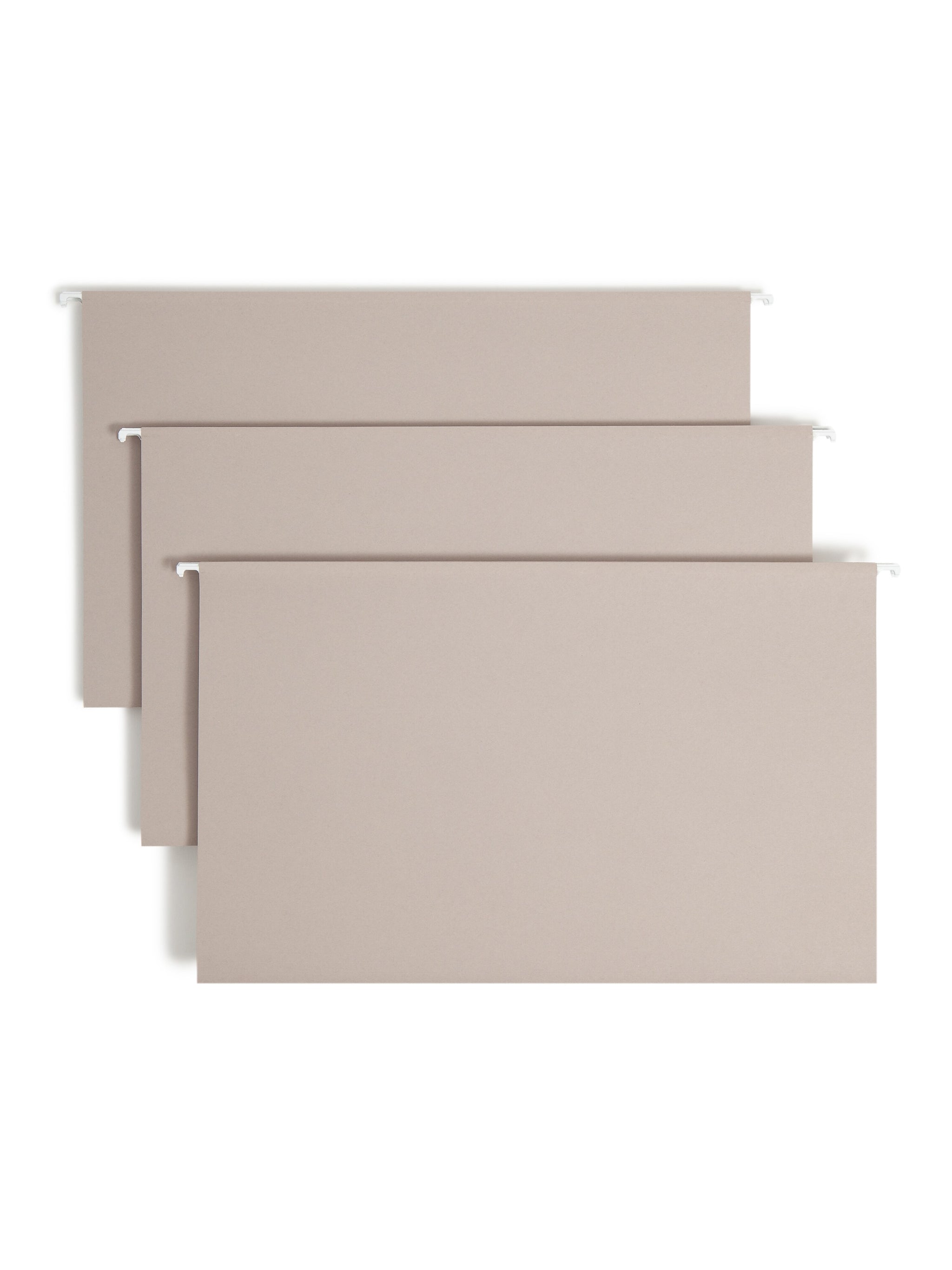 Smead Heavy Duty TUFF Recycled Hanging File Folder, 3-Tab Tab, Legal Size, Steel Gray, 18/Box