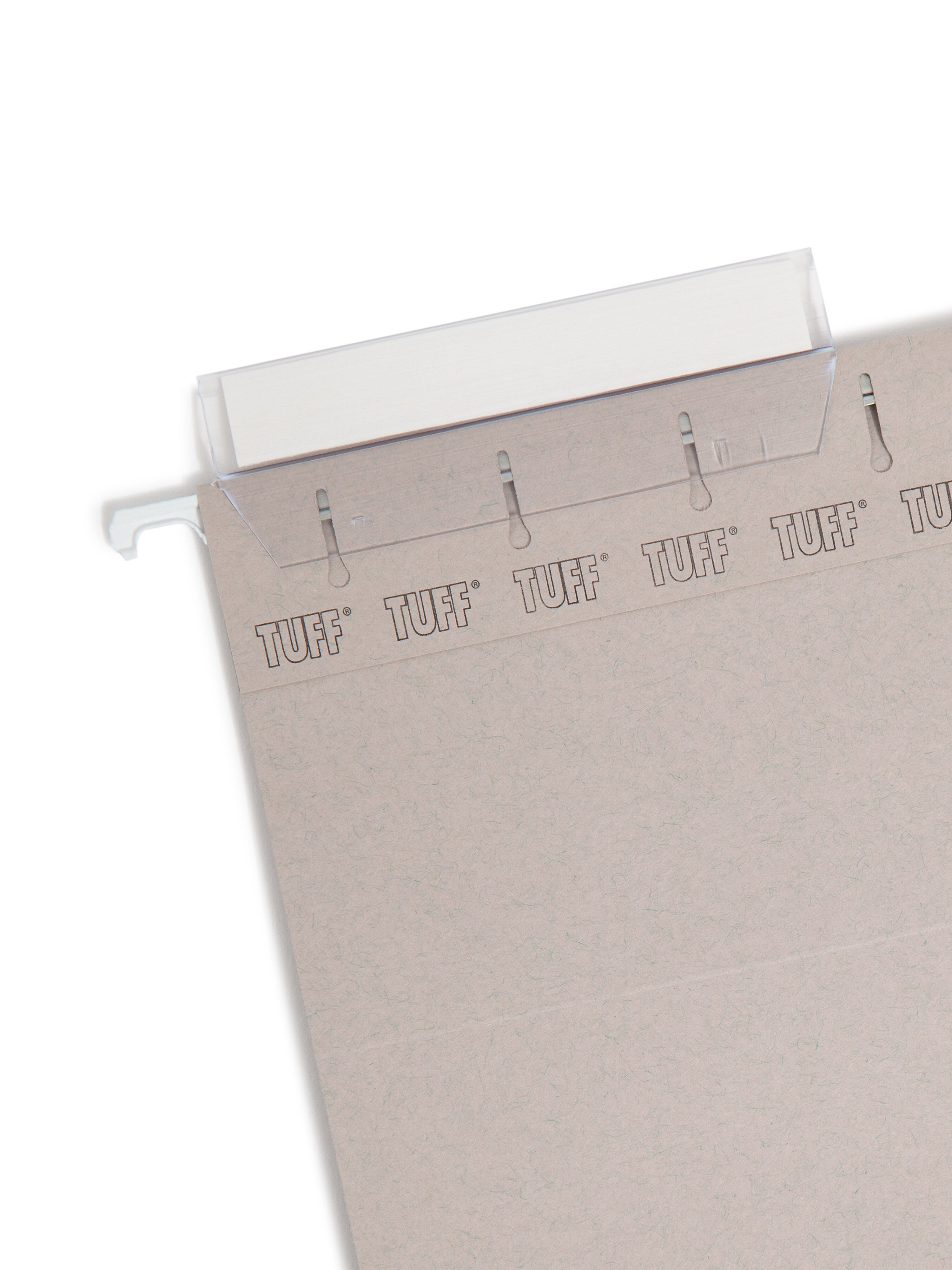 Smead Heavy Duty TUFF Recycled Hanging File Folder, 3-Tab Tab, Legal Size, Steel Gray, 18/Box