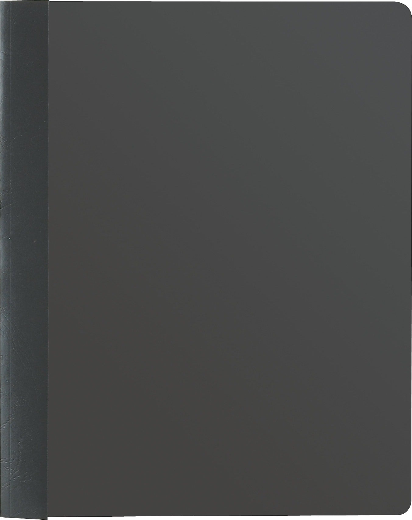 Smead Heavyweight Report Covers with Clear Front, 3-Prong, Letter Size, Black, 25/Box