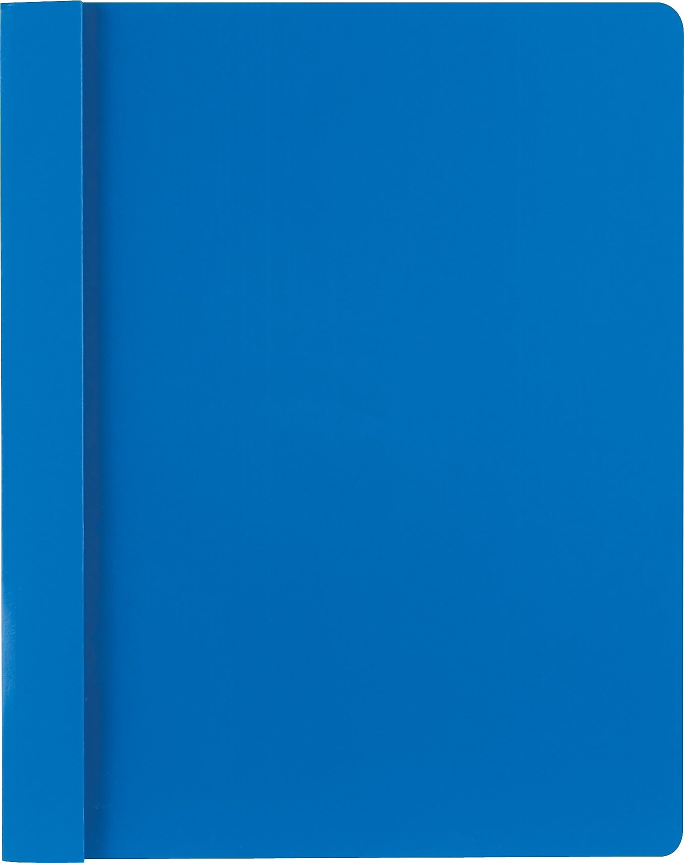 Smead Heavyweight Report Covers with Clear Front, 3-Prong, Letter Size, Blue, 25/Box