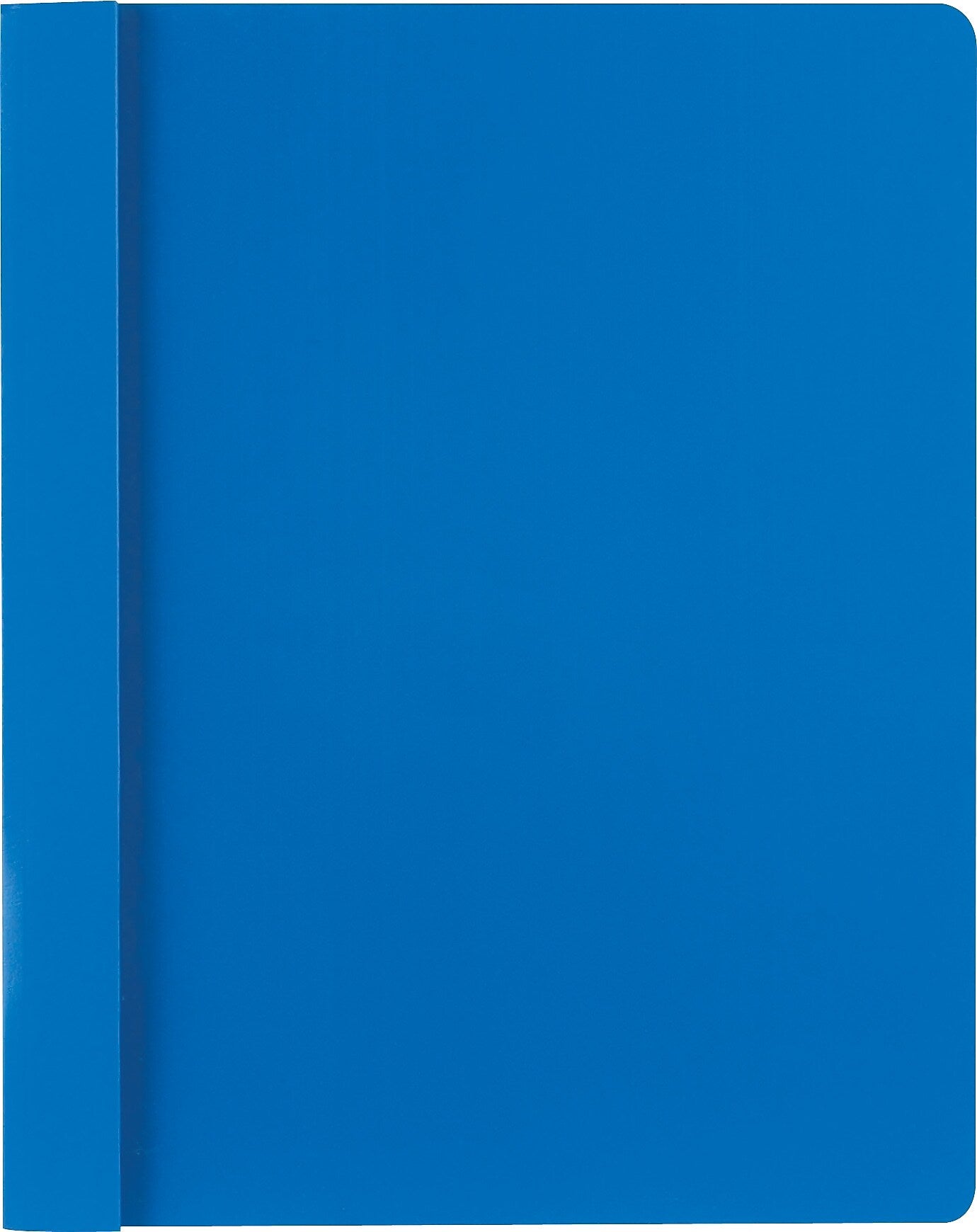 Smead Heavyweight Report Covers with Clear Front, 3-Prong, Letter Size, Blue, 25/Box