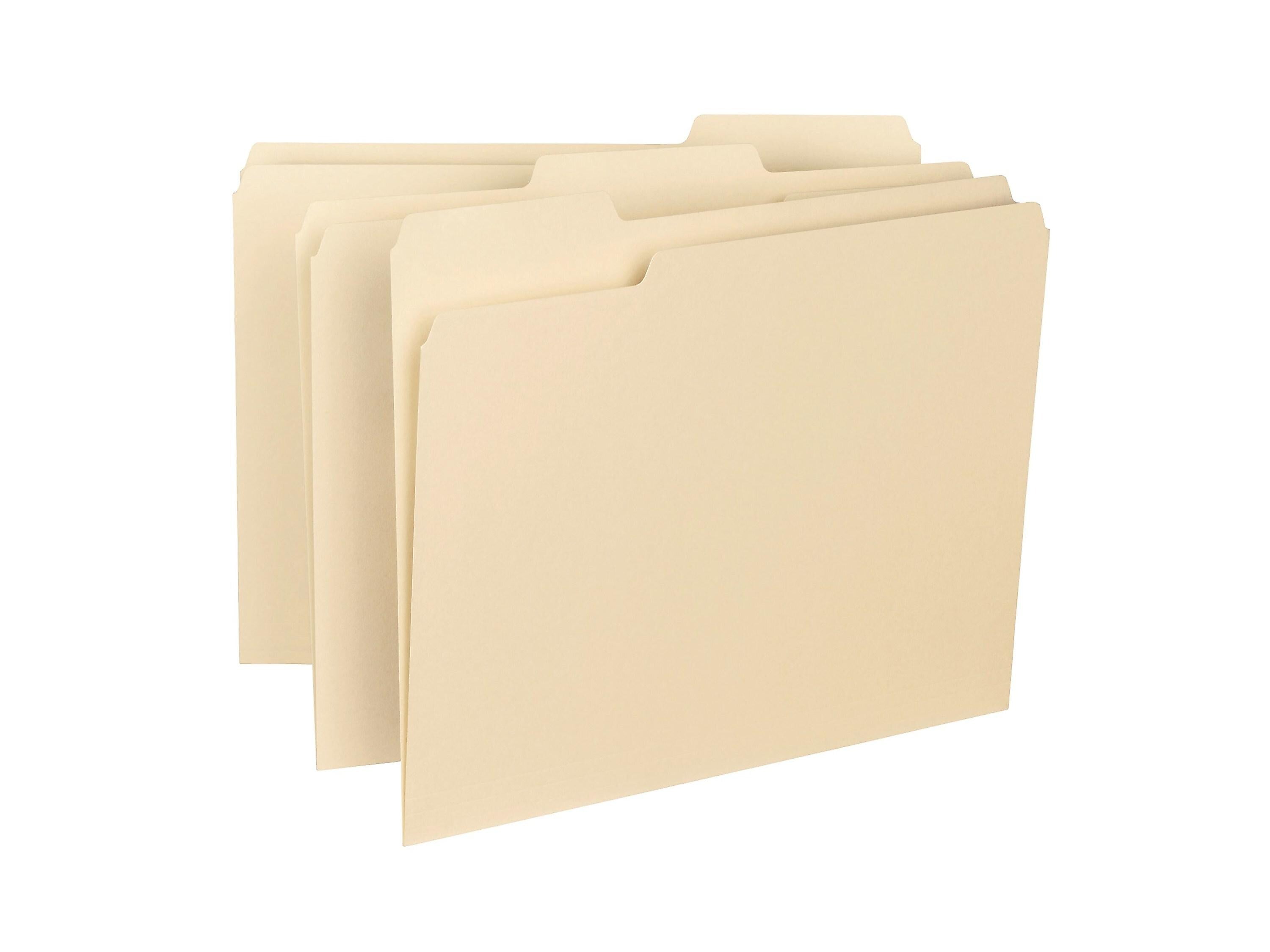 Smead Interior File Folders, 1/3-Cut Tab, Letter Size, Manila, 100/Box