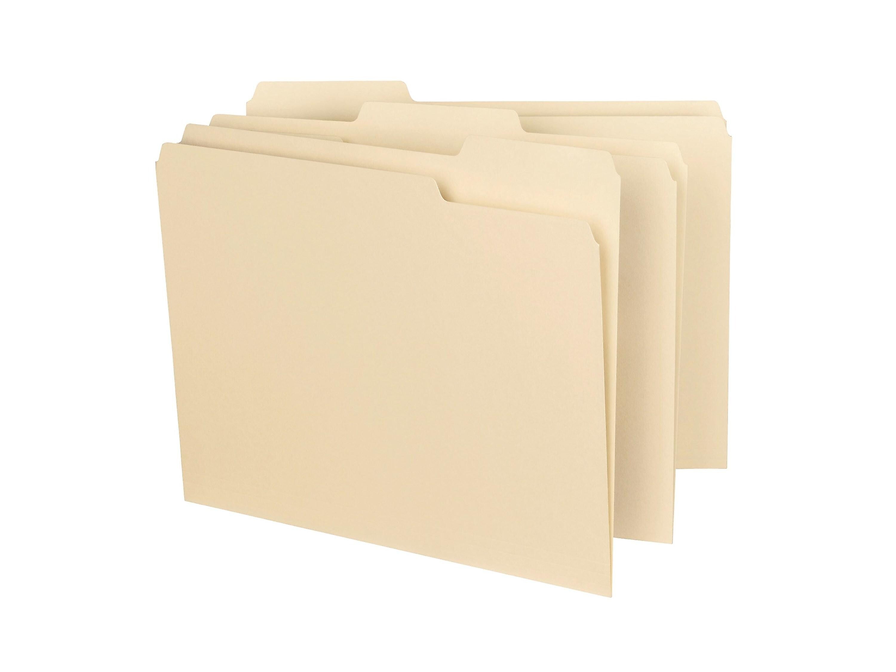 Smead Interior File Folders, 1/3-Cut Tab, Letter Size, Manila, 100/Box