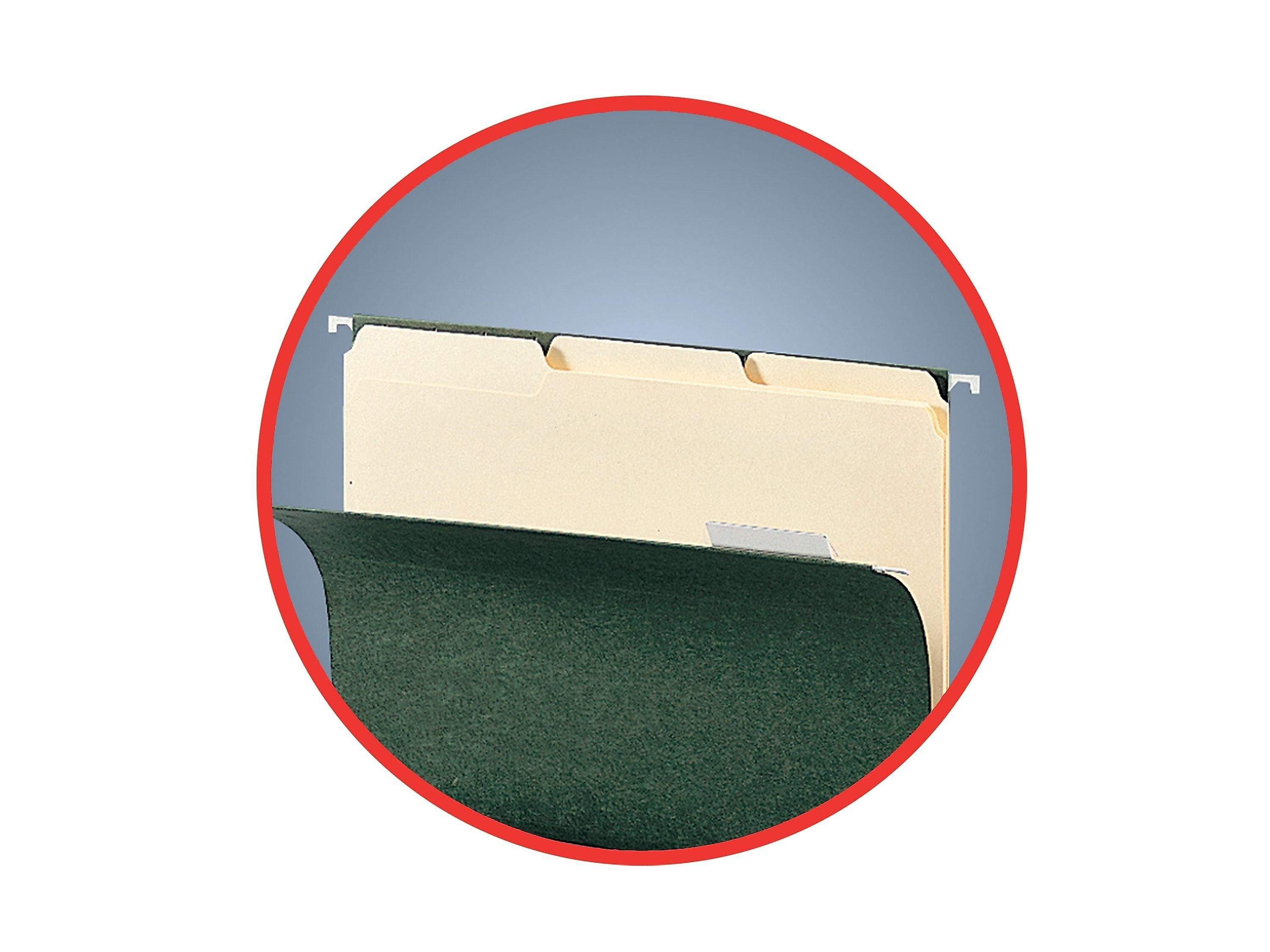 Smead Interior File Folders, 1/3-Cut Tab, Letter Size, Manila, 100/Box