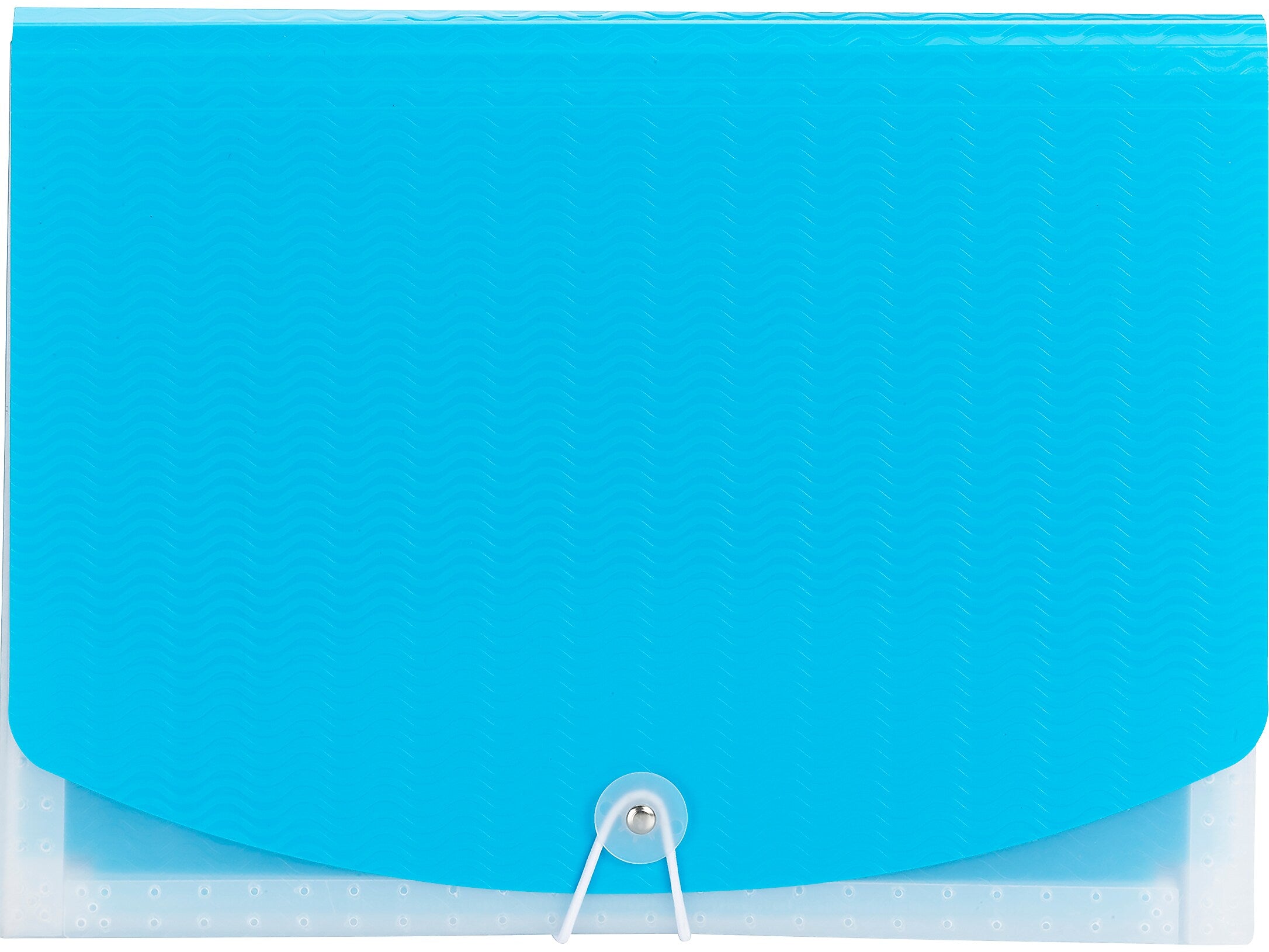 Smead Moisture Resistant Plastic Accordion File, 12-Pocket, Letter Size, Teal/Clear
