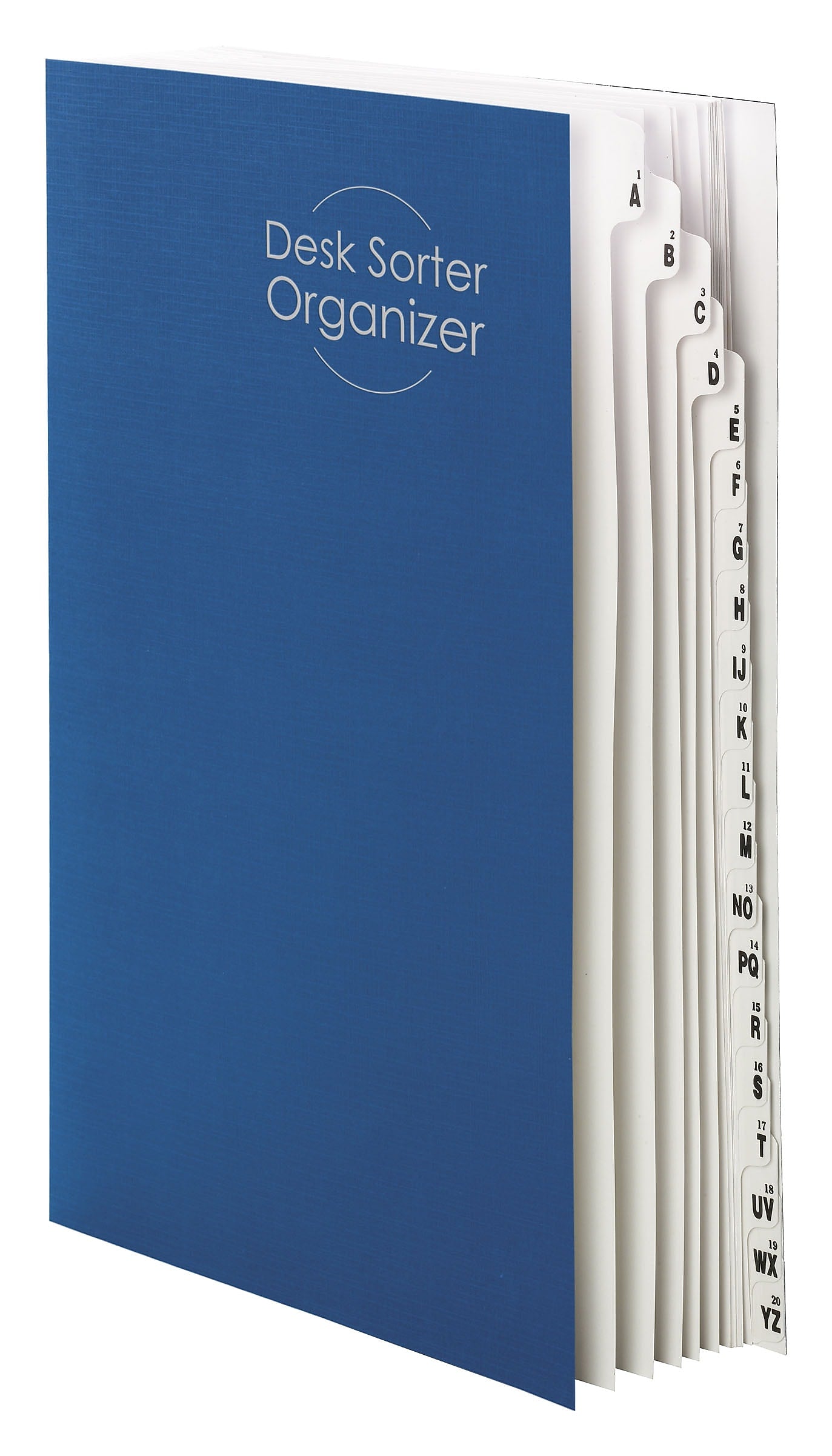 Smead Plastic Indexed Desk File, Alphabetical Index, Blue