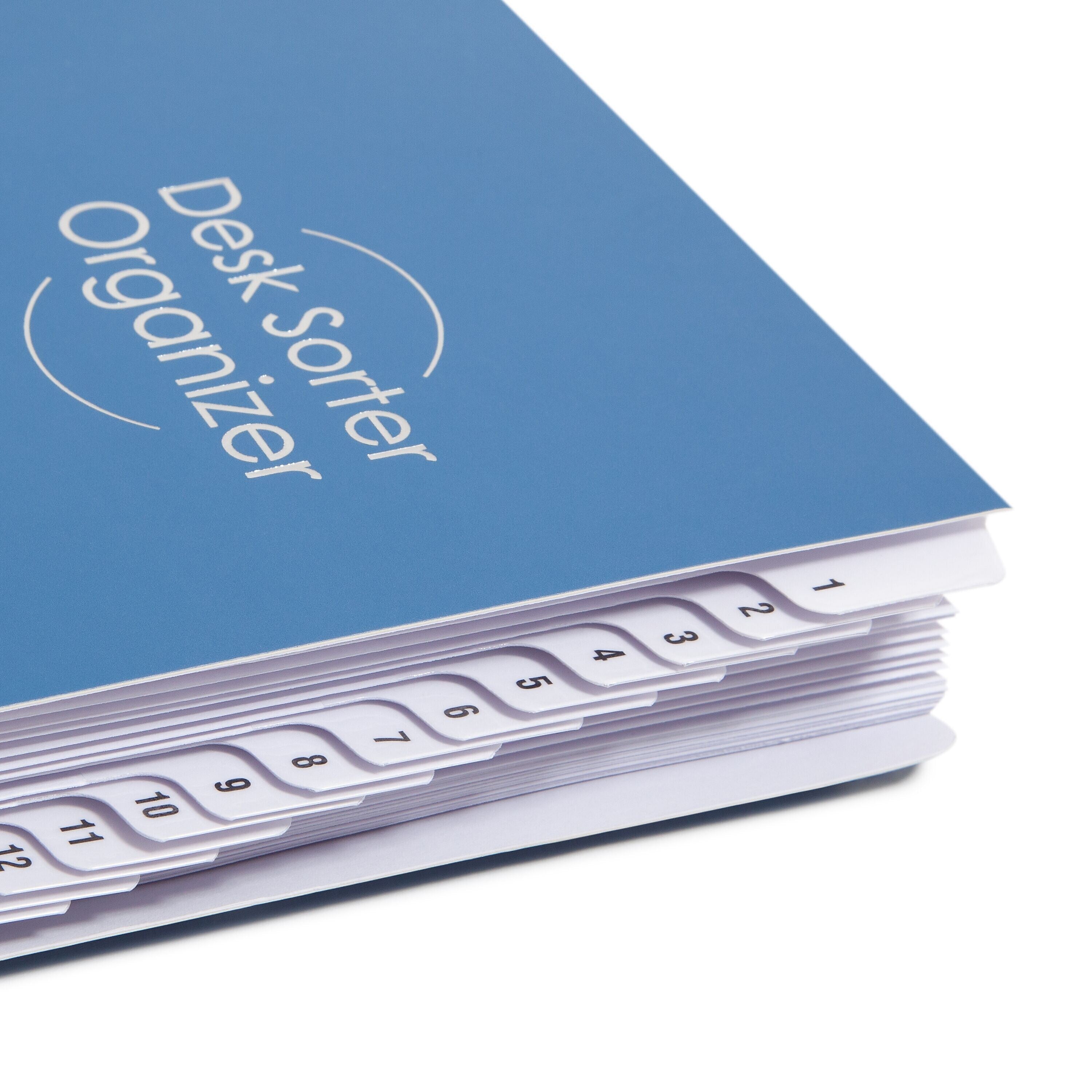 Smead Plastic Indexed Desk File, Numerical Index, Navy Blue